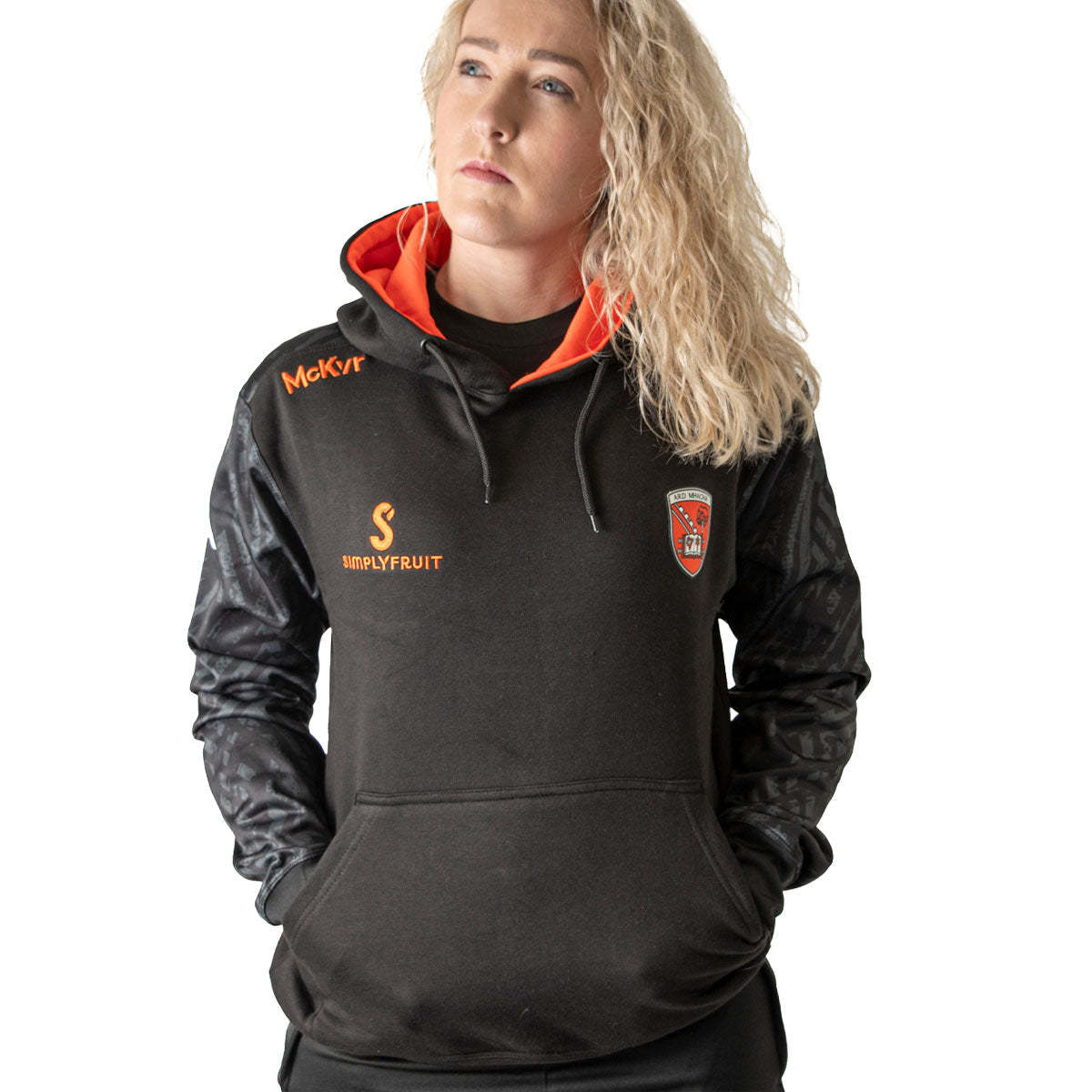 Mc Keever Armagh GAA Boost Hoodie - Womens - Black/Charcoal