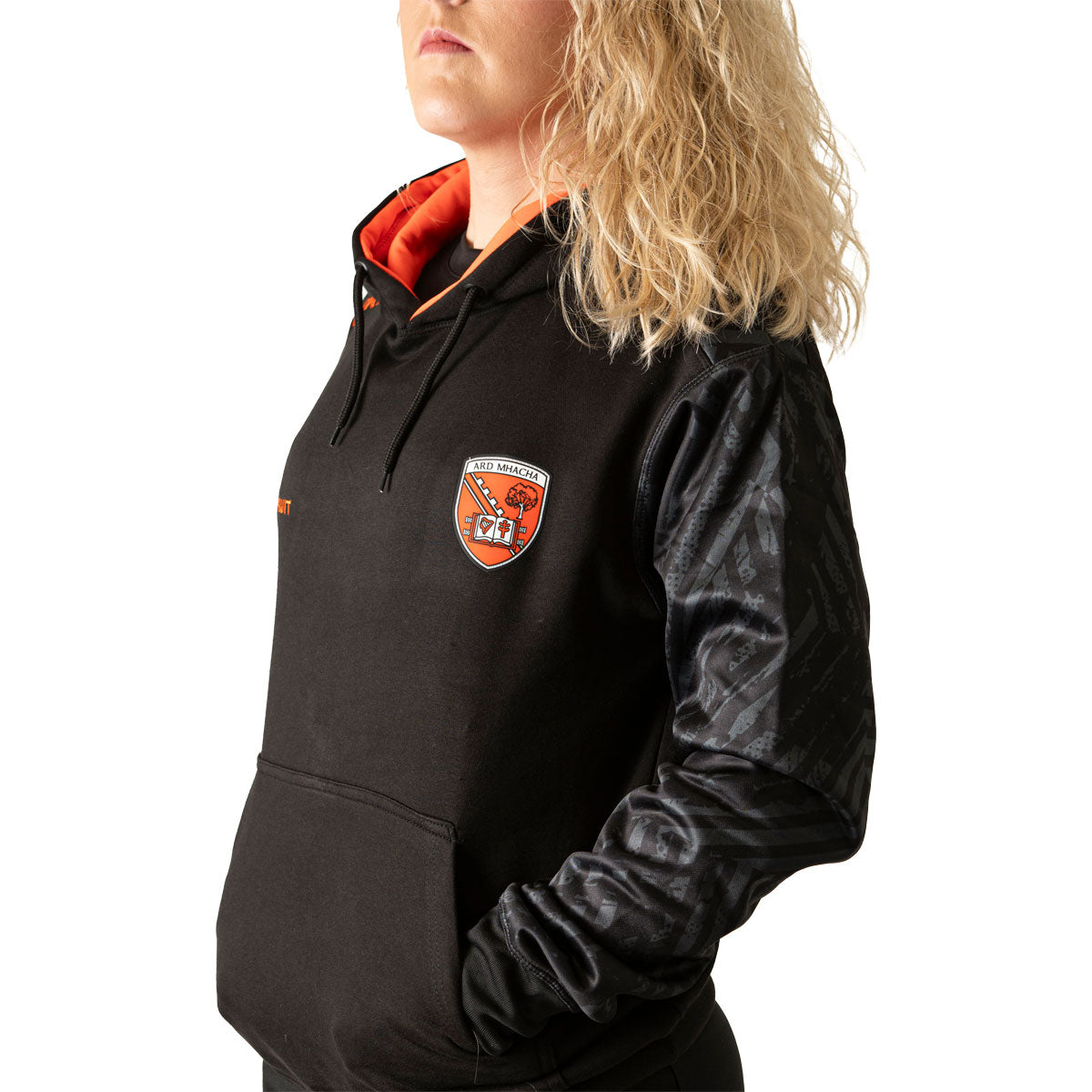 Mc Keever Armagh GAA Boost Hoodie - Womens - Black/Charcoal