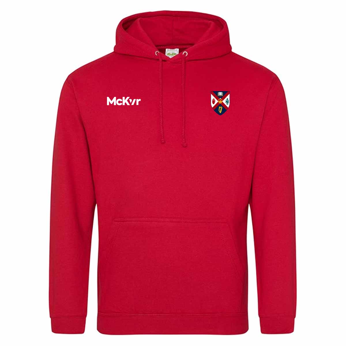 Mc Keever Queens Ladies Basketball College Hoodie - Adult - Fire Red