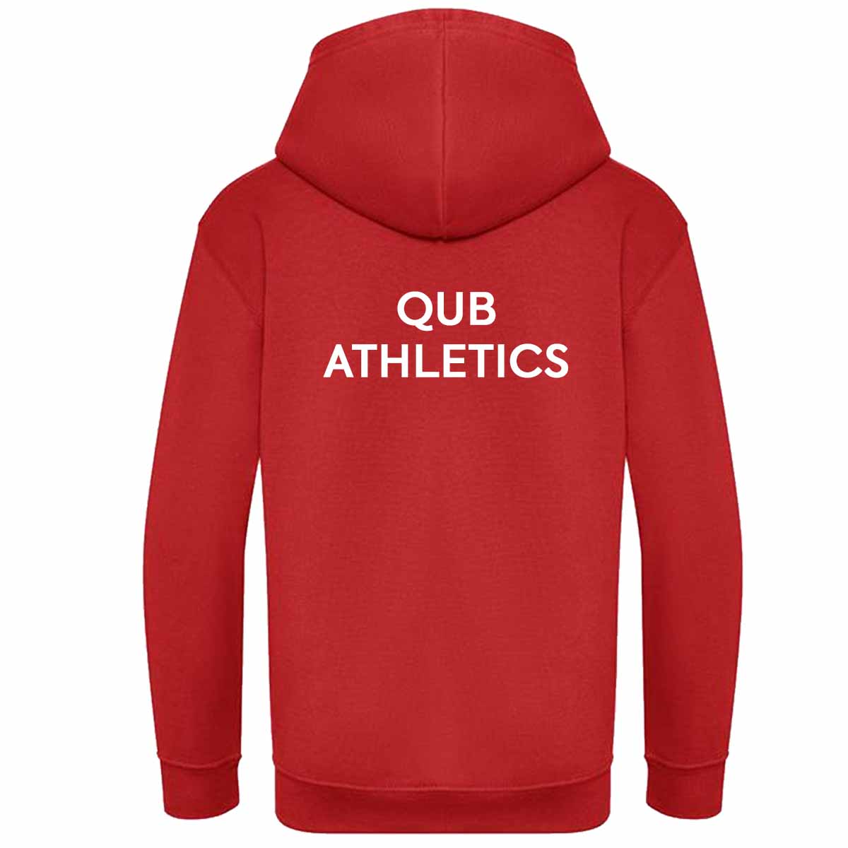 Mc Keever Queens Athletics College Hoodie - Womens - Fire Red