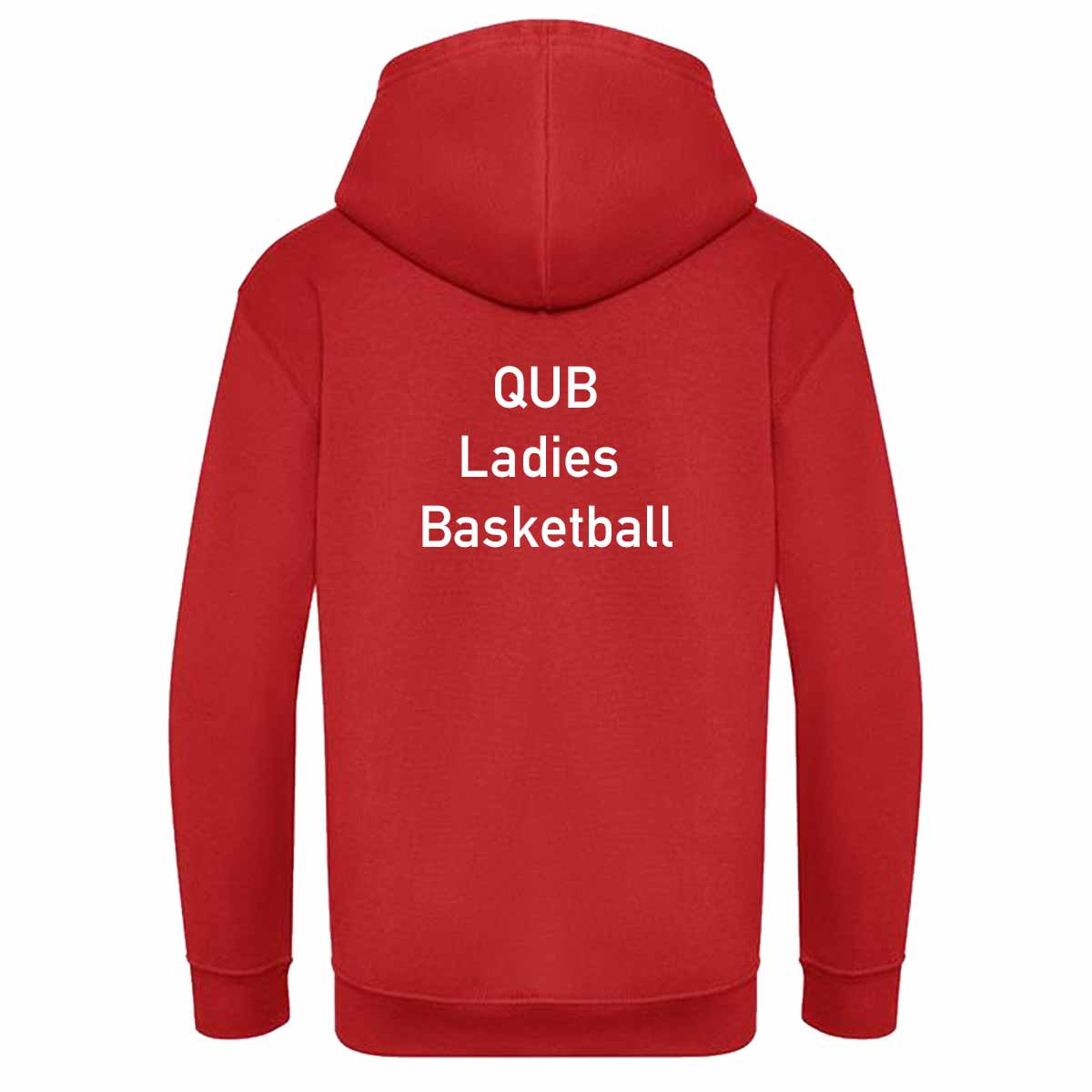 Mc Keever Queens Ladies Basketball College Hoodie - Adult - Fire Red