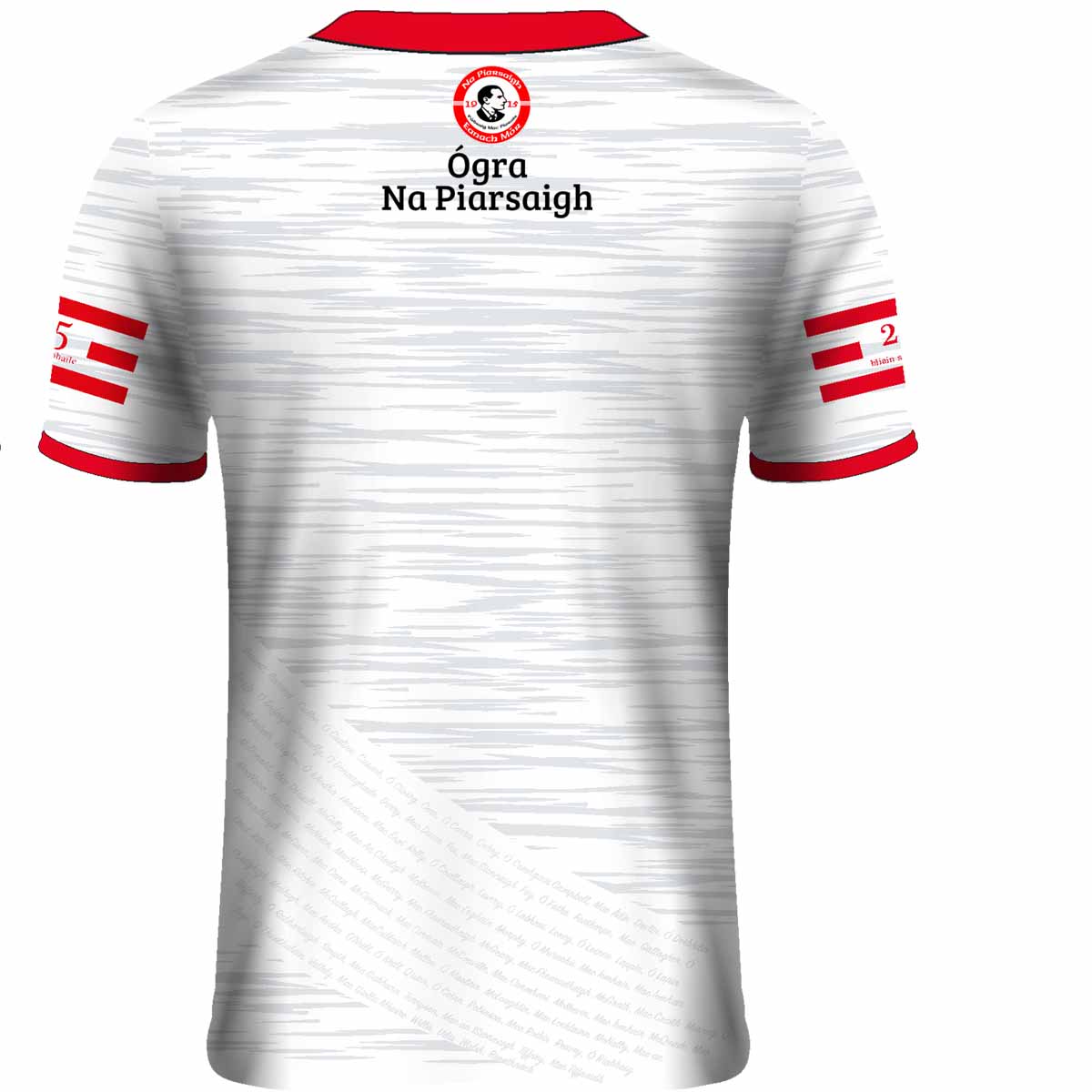 Mc Keever Na Piarsaigh Eanach Mor CLG Reserve Junior Jersey - Youth - Silver/Red