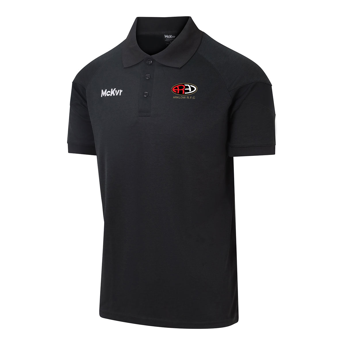 Mc Keever Arklow RFC Core 22 Polo Top - Adult - Black
