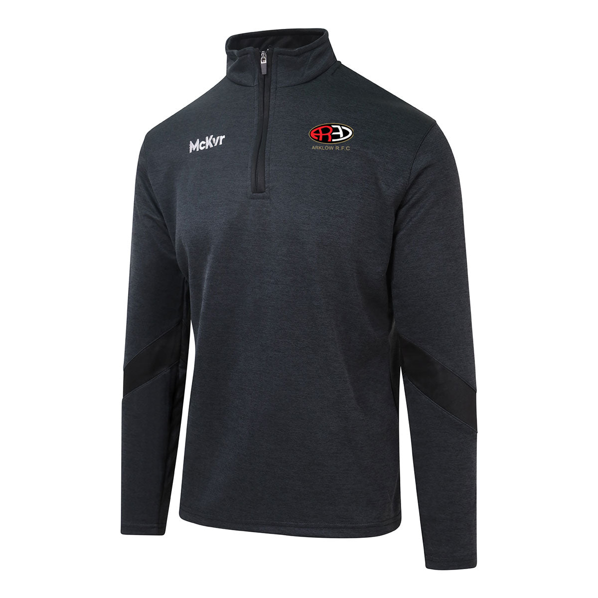 Mc Keever Arklow RFC Core 22 1/4 Zip Top - Youth - Black