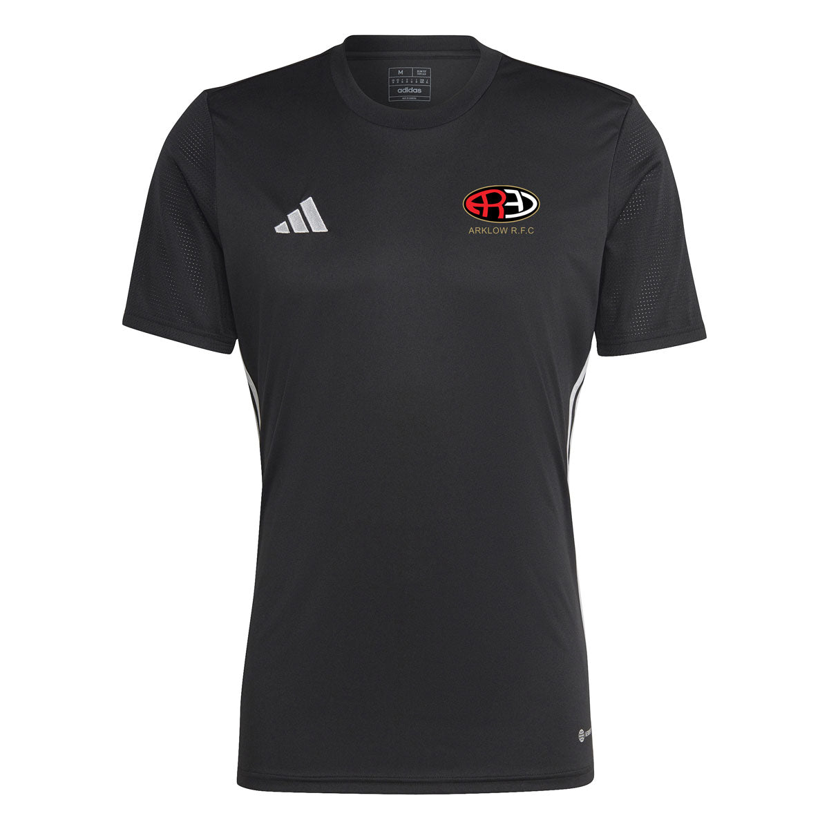 adidas Club Arklow RFC Tabela 23 Short Sleeve Tee - Youth - Black/White