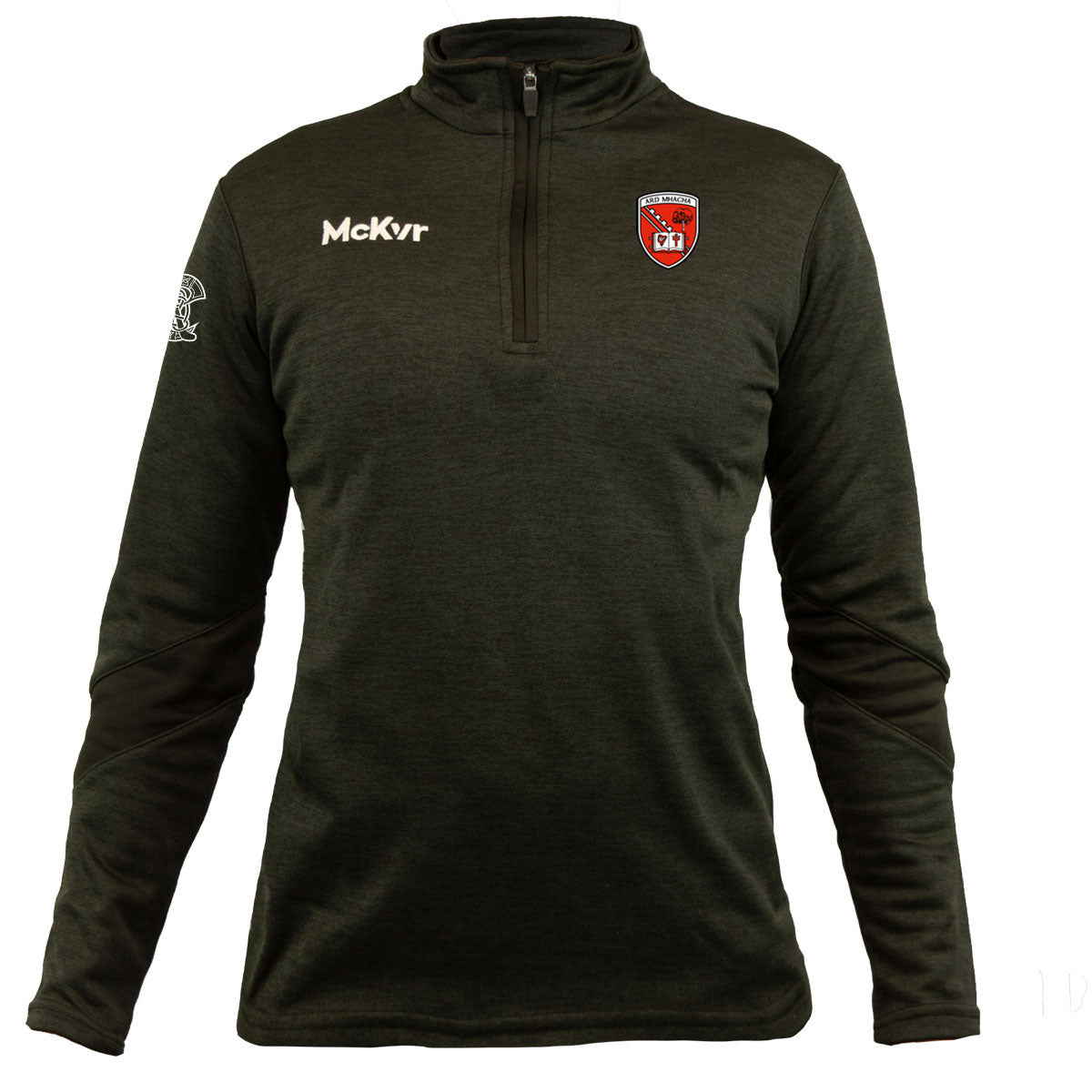 Mc Keever Armagh Camogie Official Core 22 1/4 Zip Top - Womens - Black