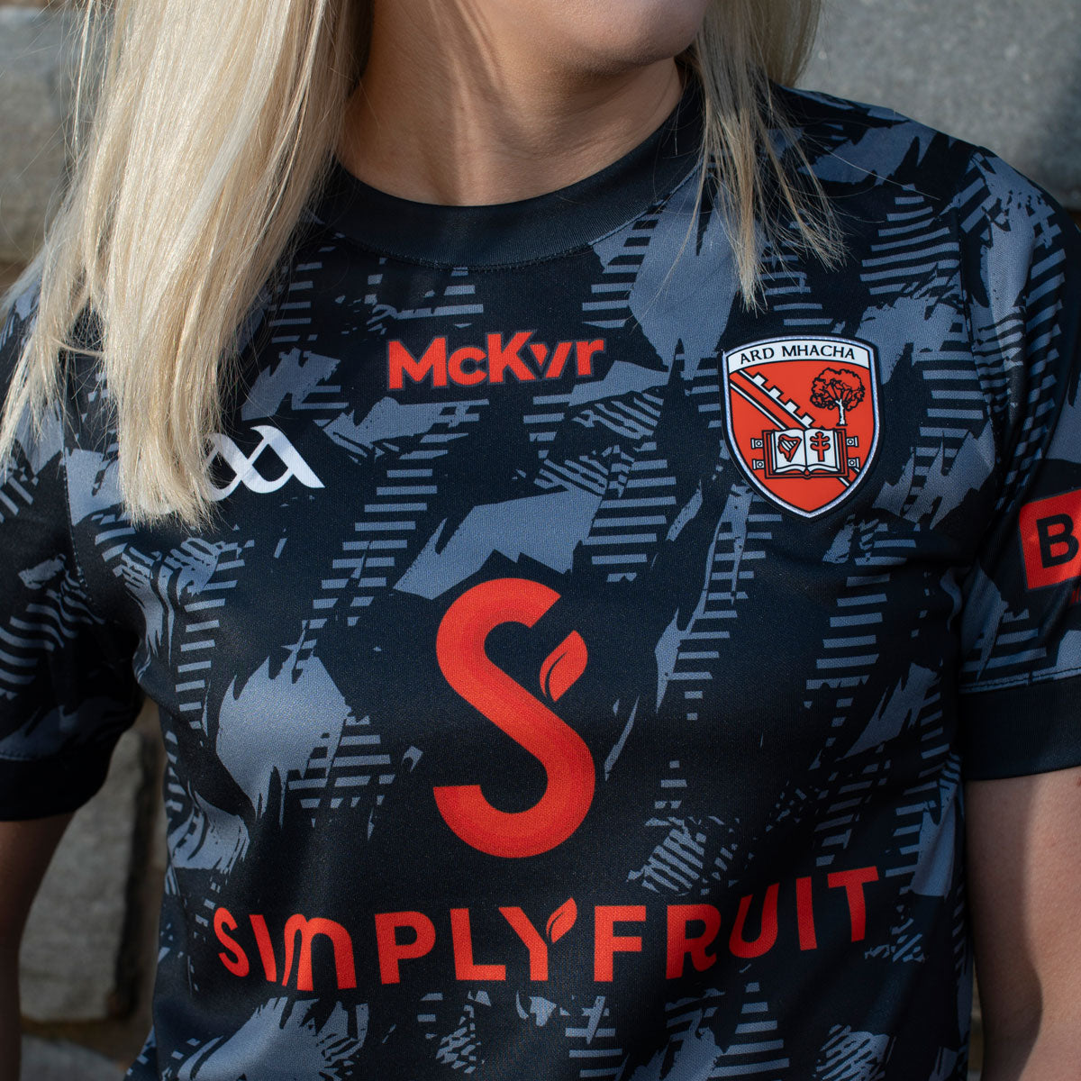 Mc Keever Armagh GAA Boost Training Jersey - Womens - Grey/Black