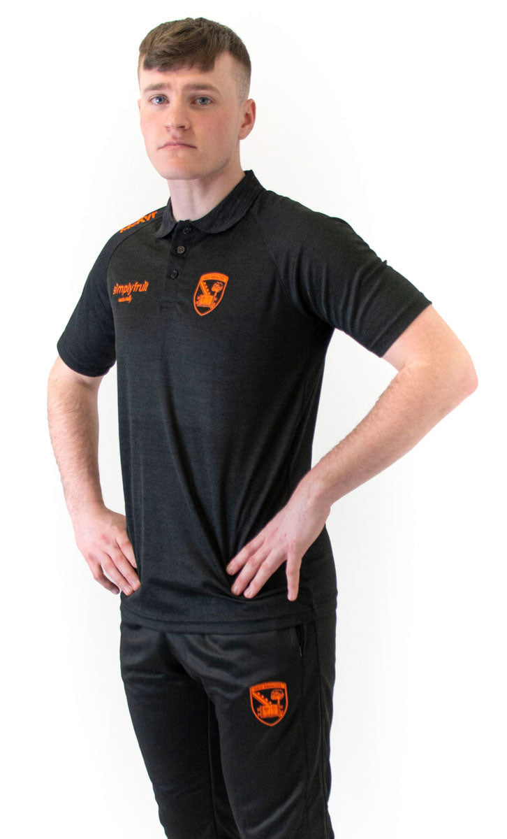 McKvr Armagh GAA Official Pulse Polo Top - Adult - Black