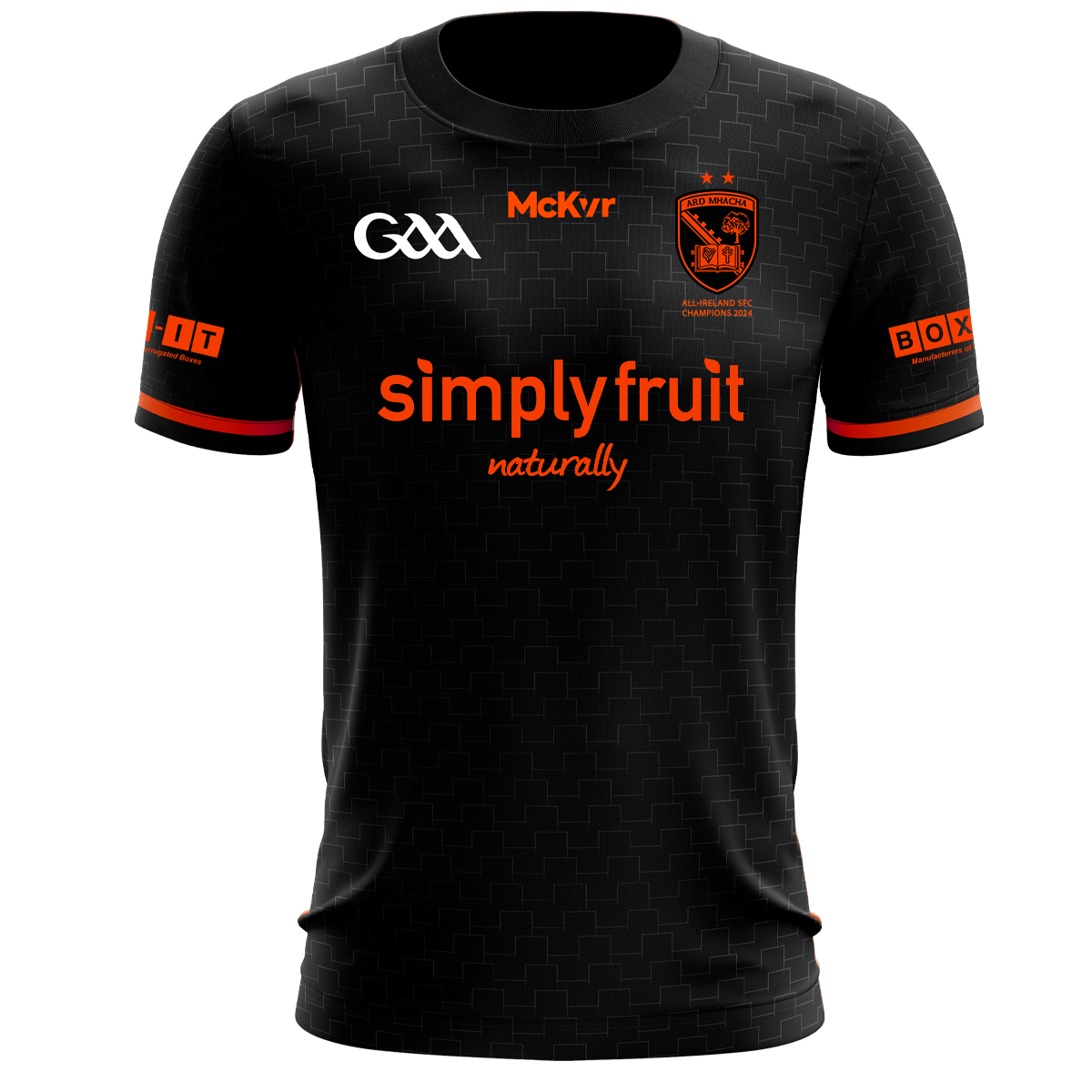 Mc Keever Armagh GAA Official All Ireland Winners Jersey - Adult - Player Fit - Black