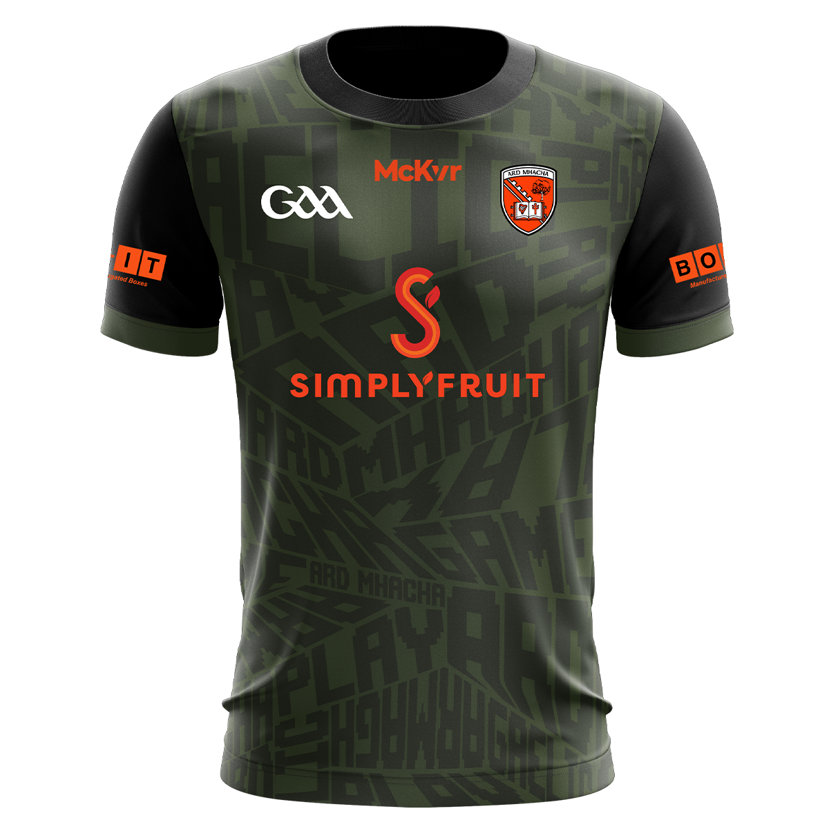 McKvr Armagh GAA Edge Training Jersey - Youth - Olive
