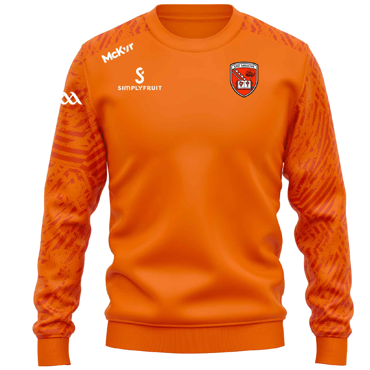 Mc Keever Armagh GAA Boost Sweat Top - Youth - Orange/White