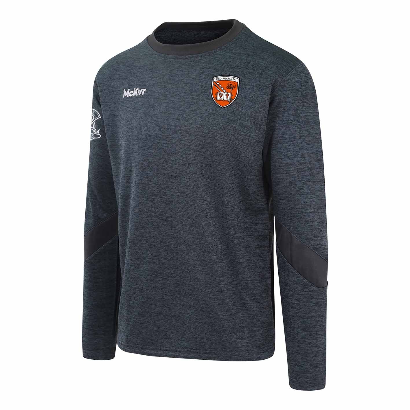 Mc Keever Armagh Camogie Official Core 22 Sweat Top - Adult - Charcoal