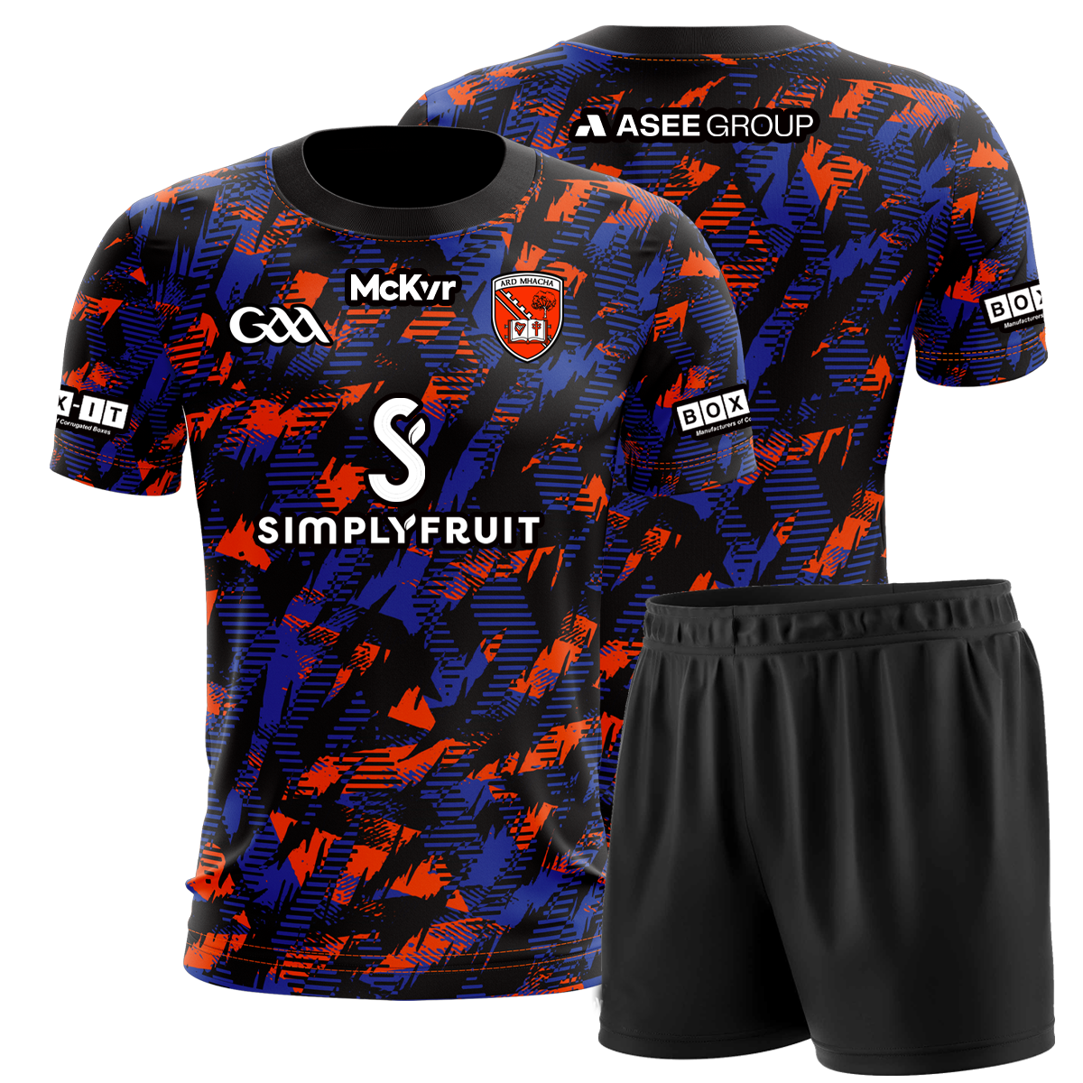 Mc Keever Armagh GAA Goalkeeper Mini Kit - Youth - Black/Blue/Orange
