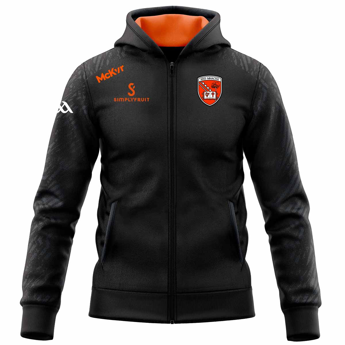 Mc Keever Armagh GAA Boost Full Zip Hoodie - Womens - Black/Charcoal