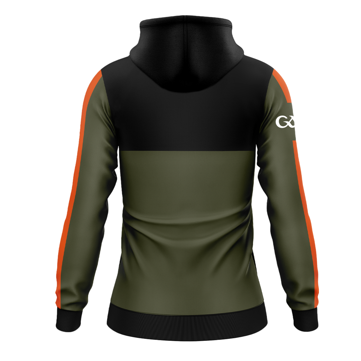 McKvr Armagh GAA Edge Full Zip Hoodie - Womens - Olive/Black