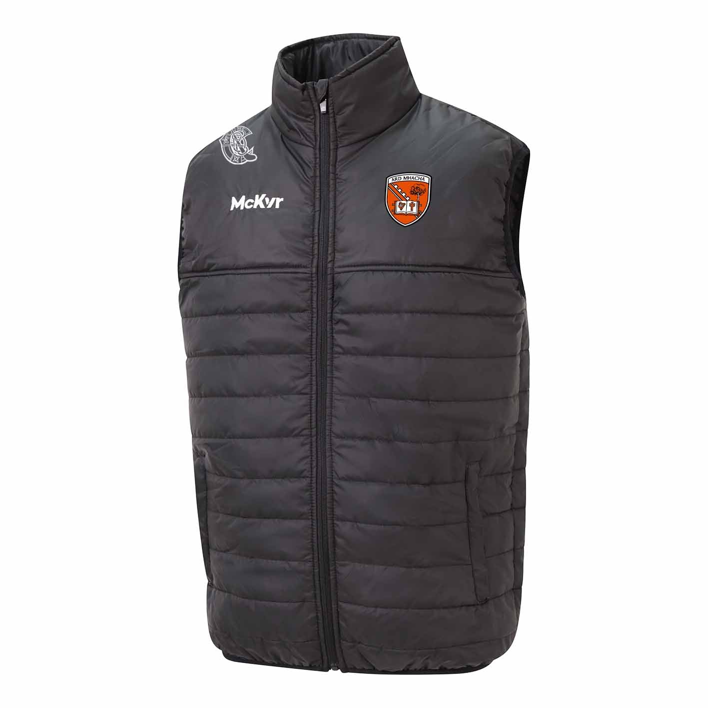 Mc Keever Armagh Camogie Official Core 22 Padded Gilet - Adult - Black