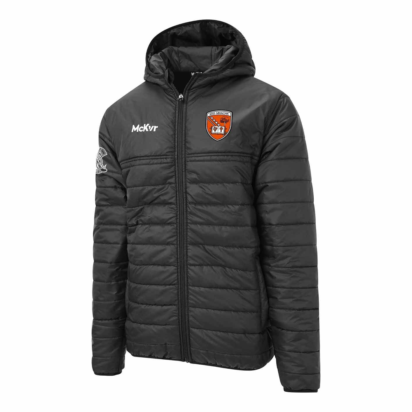 Mc Keever Armagh Camogie Official Core 22 Puffa Jacket - Adult - Black
