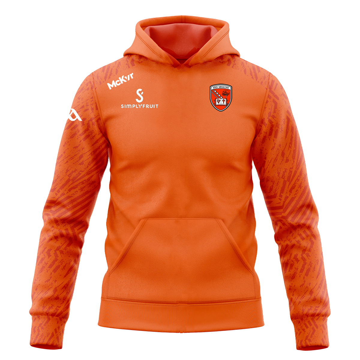 Mc Keever Armagh GAA Boost Hoodie - Youth - Orange/White