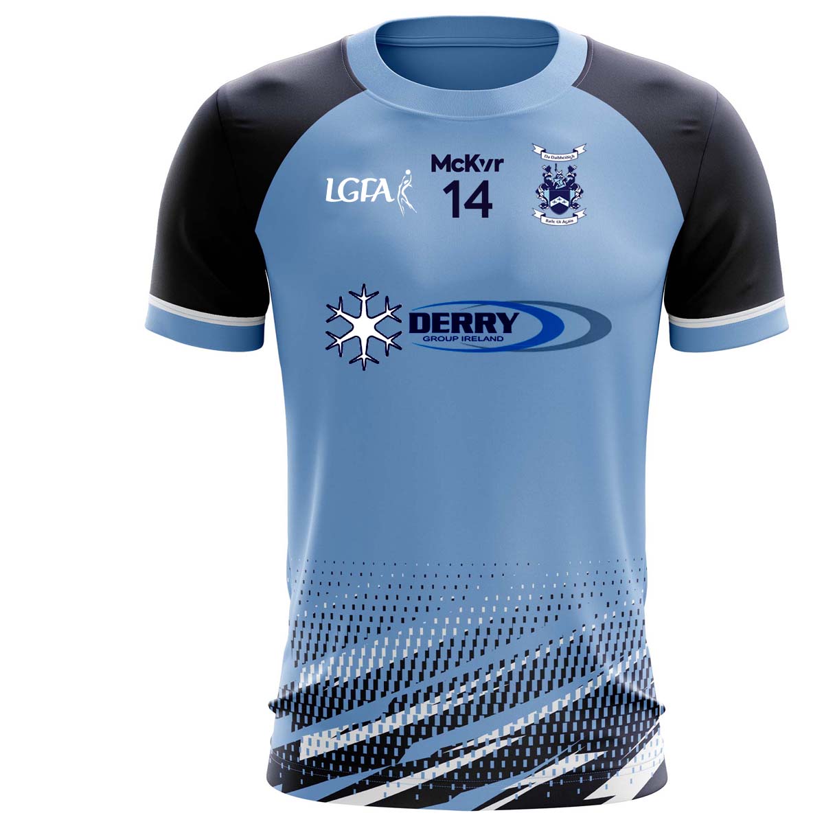 Mc Keever Ballyhegan Davitts LGFA Numbered Playing Jersey - Youth - Blue