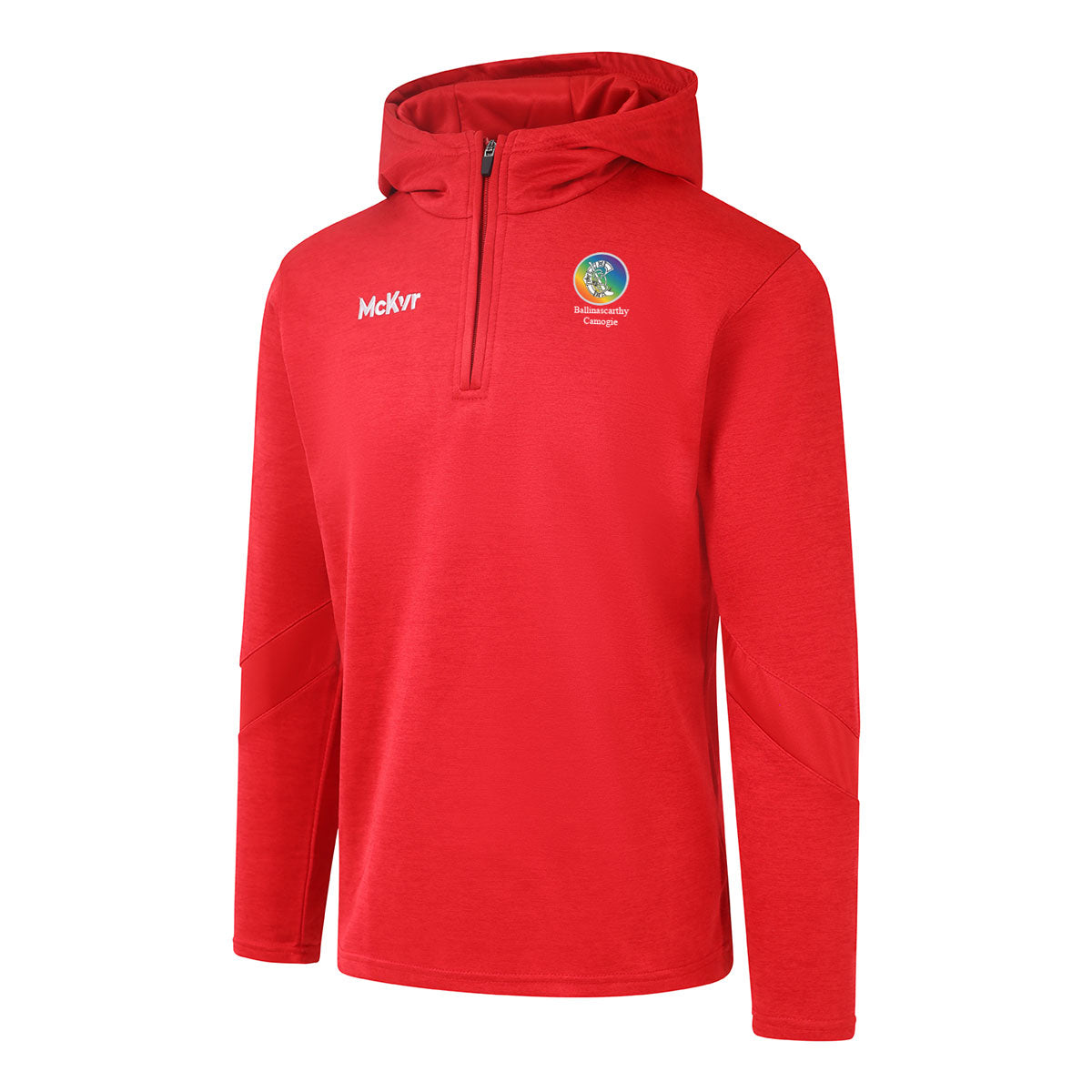 Mc Keever Ballinascarthy Camogie Core 22 1/4 Zip Hoodie - Adult - Red