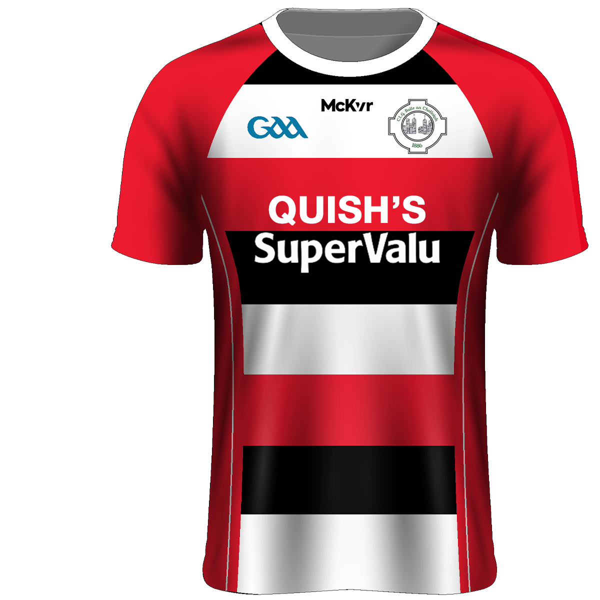 Mc Keever Ballincollig GAA Away Jersey - Womens - Red/Black