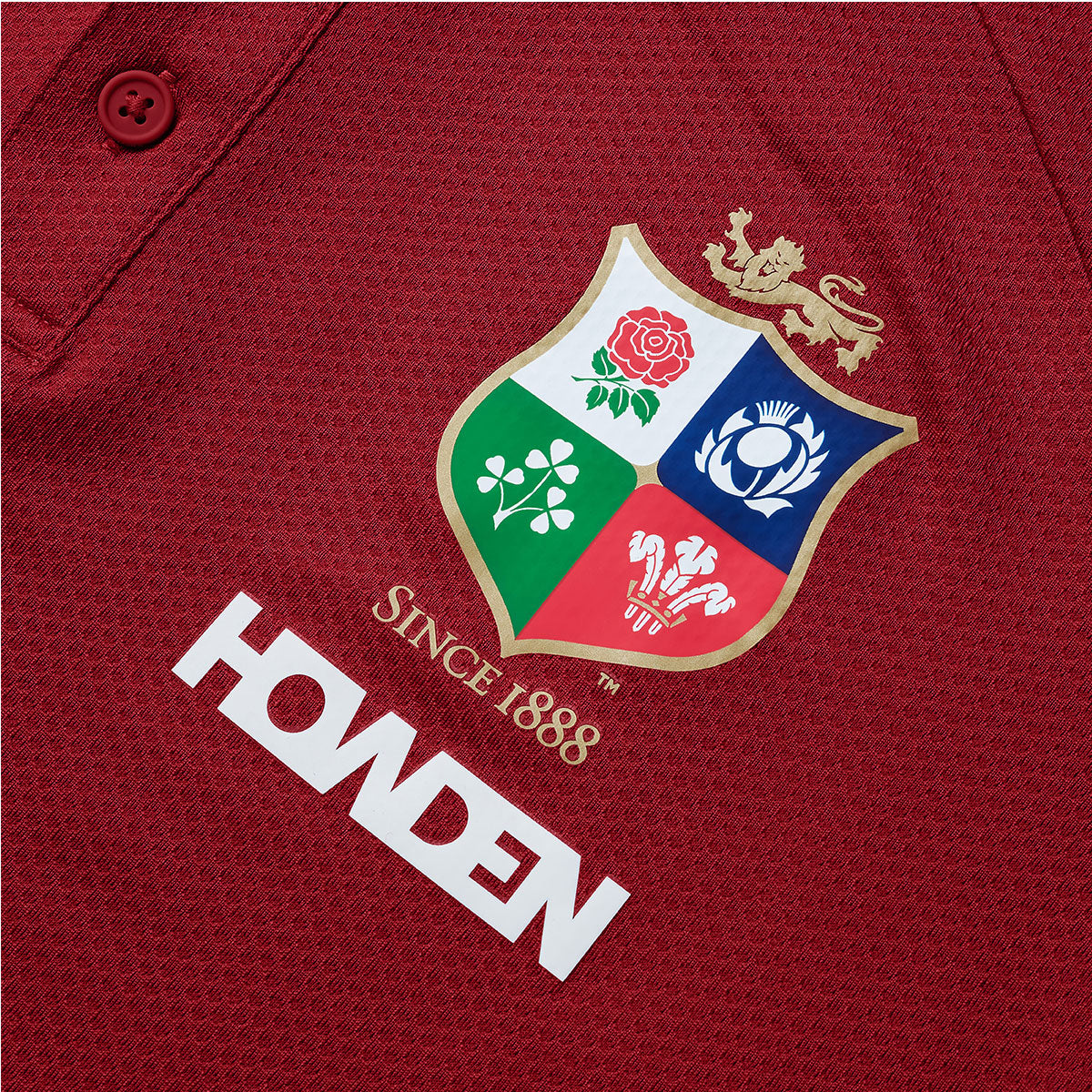 Canterbury British and Irish Lions Poly Rugby Polo - Mens - Red Dahilia