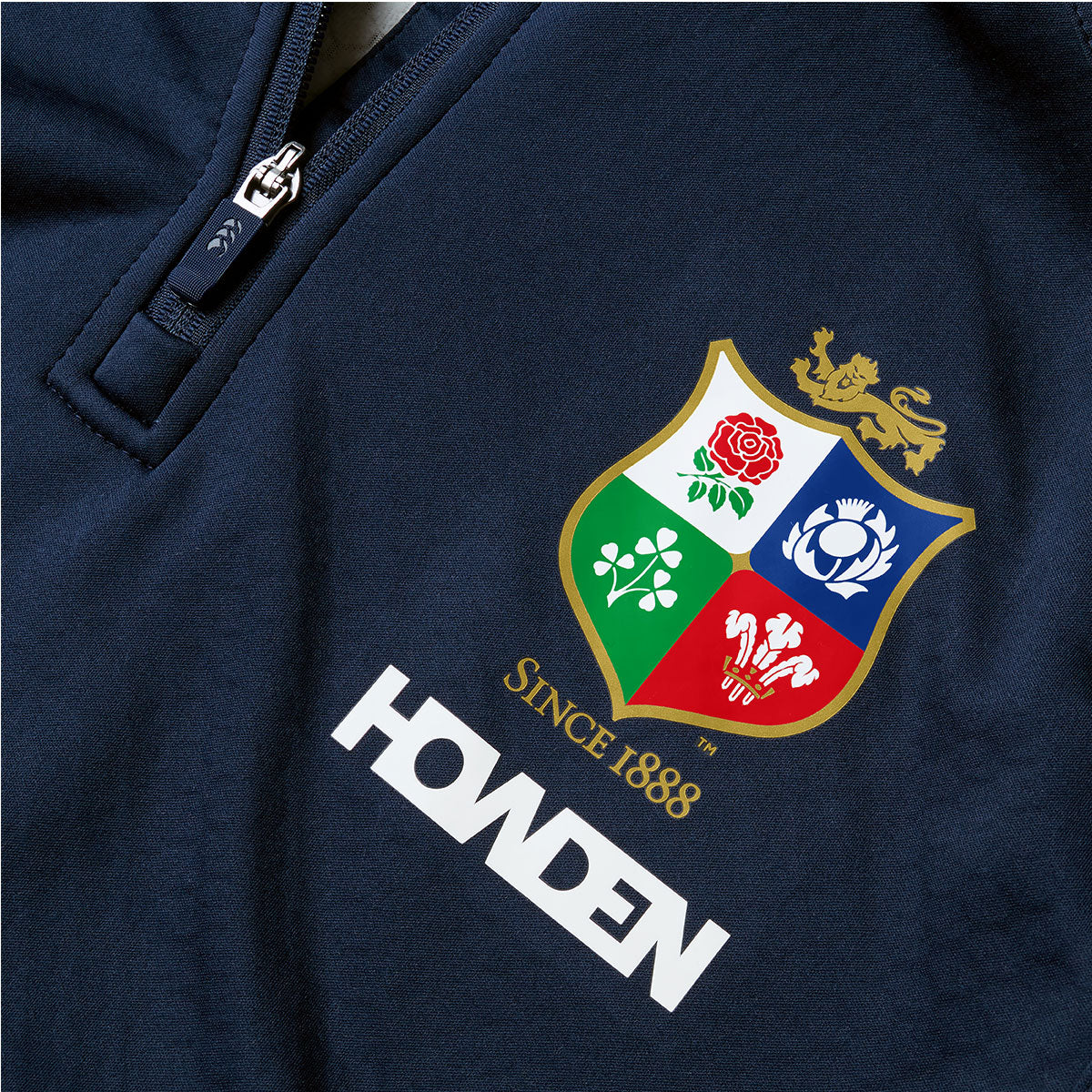 Canterbury British and Irish Lions 1/4 Zip Rugby Fleece - Mens - Dark Sapphire