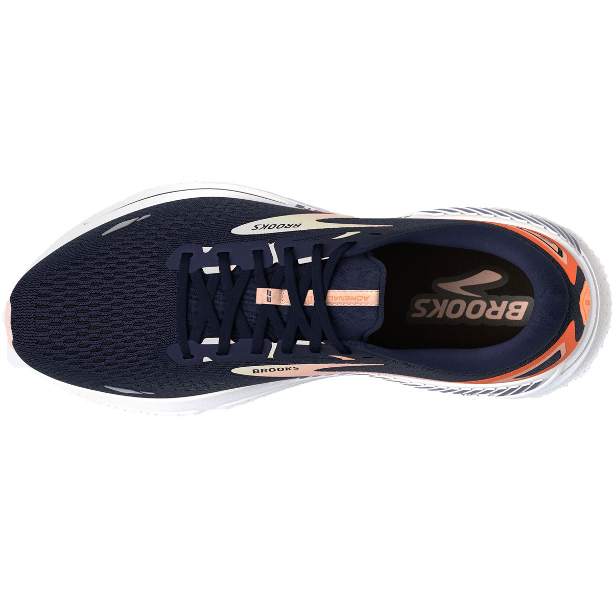 Brooks Adrenaline GTS 23 Running Shoes - Womens - Peacoat/Tangerine/Peach