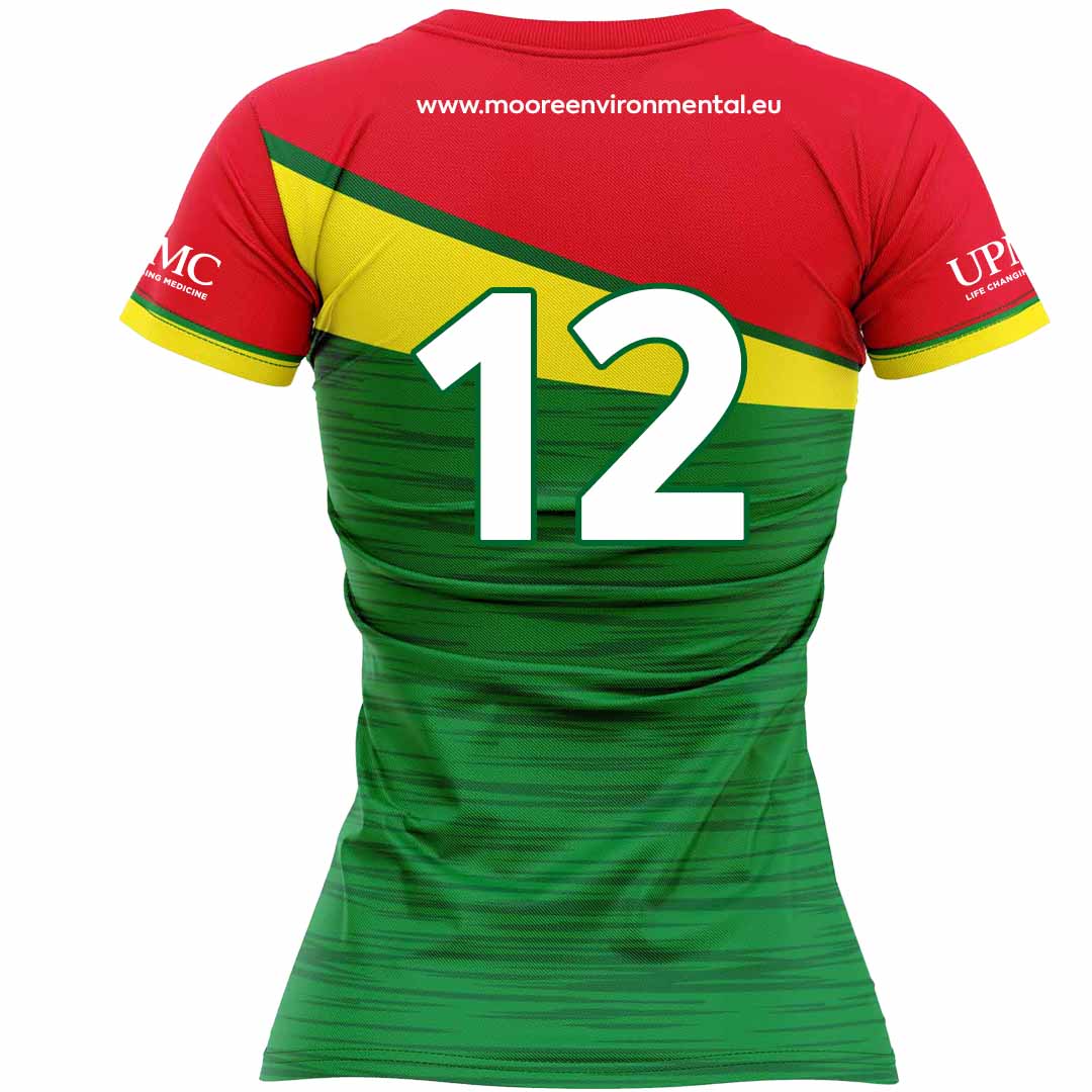 Mc Keever Carlow Ladies LGFA Official Home Numbered Jersey - Youth - Green