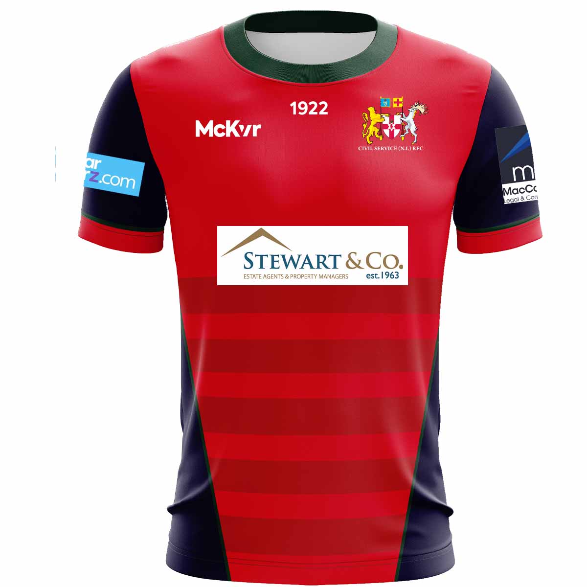 Mc Keever Civil Service NI RFC 4WS Pro Change Jersey - Adult - Red