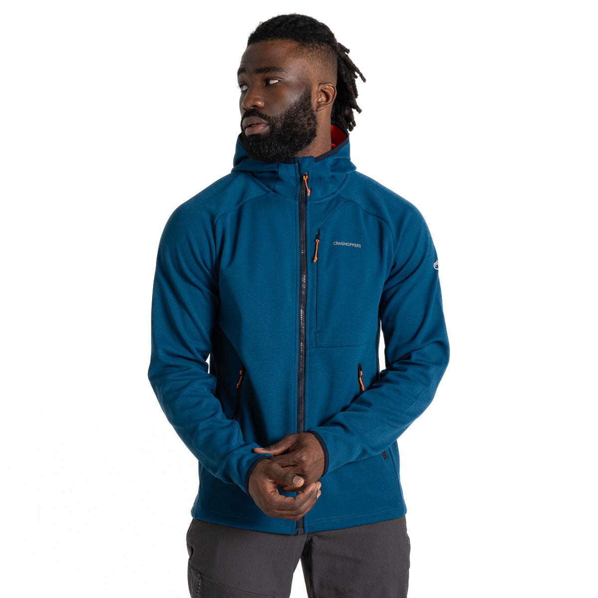 Craghoppers Dynamic Pro Hooded Jacket II - Mens - Tourmaline Blue Marl