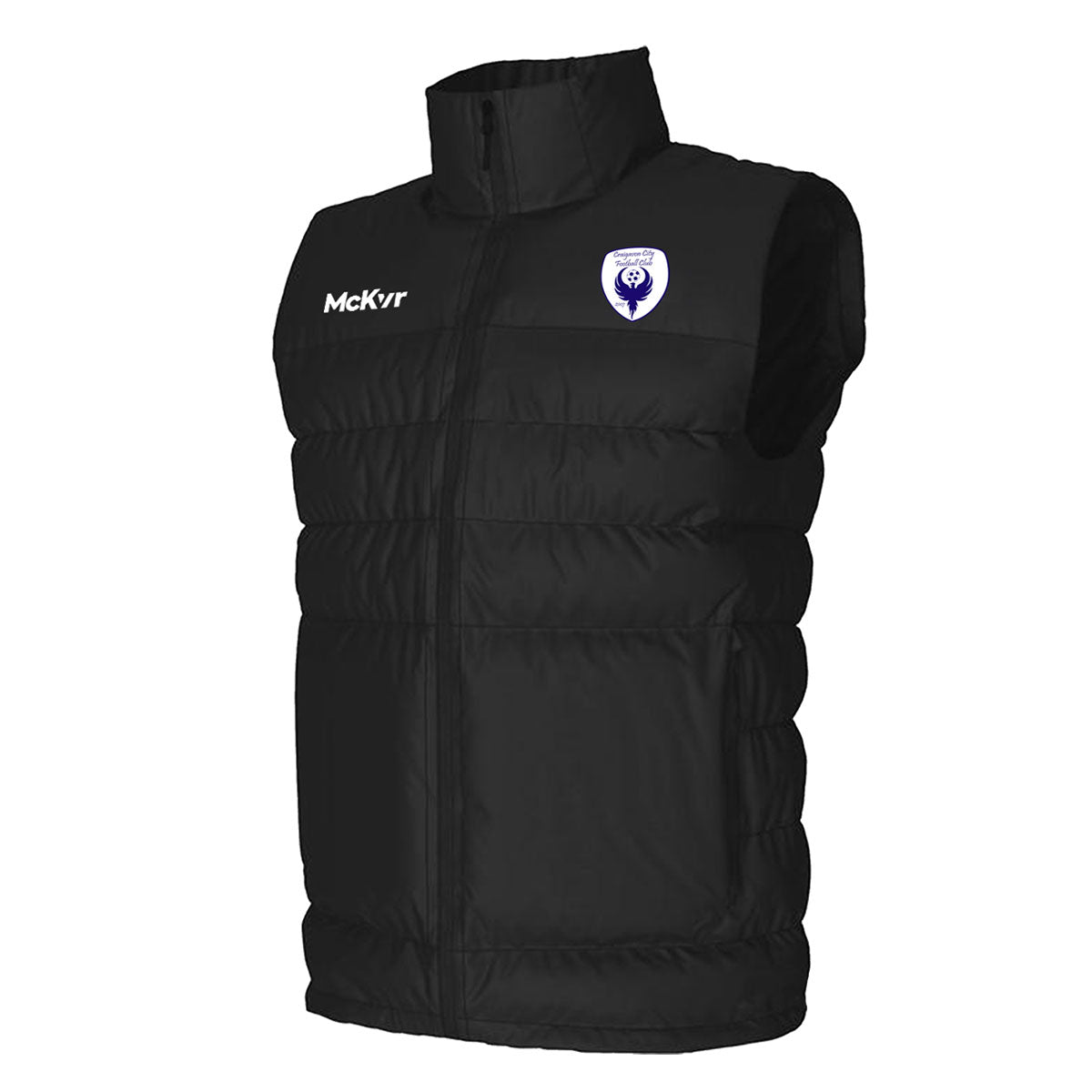 Mc Keever Craigavon City FC Core 22 Padded Gilet - Youth - Black