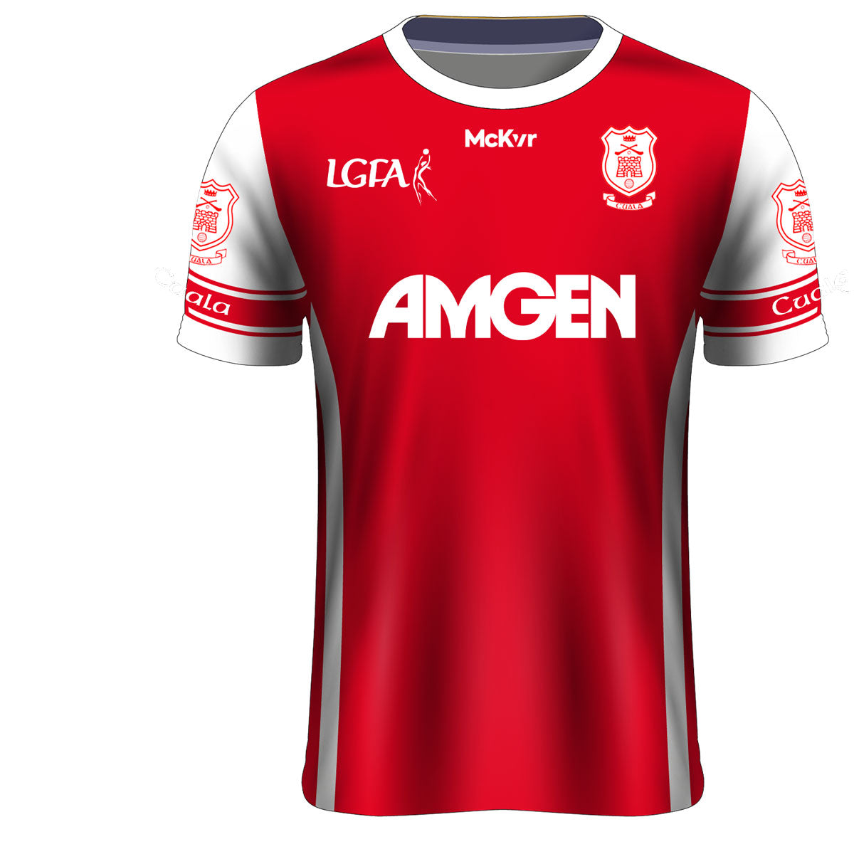 Mc Keever Cuala GAA LGFA Official Jersey - Adult - Red/White