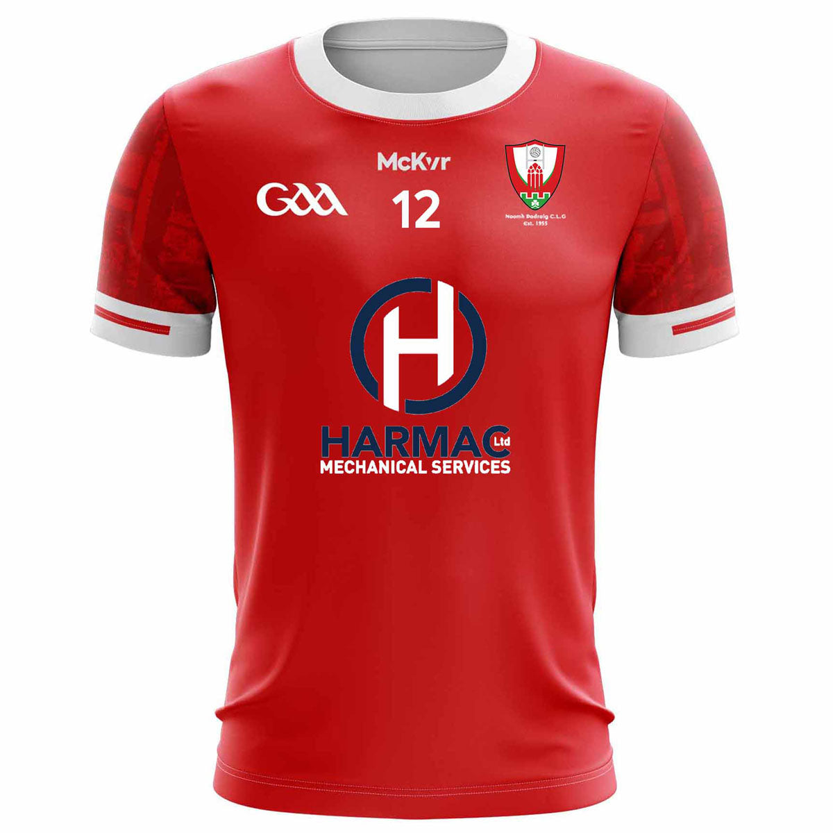 Mc Keever Dromahair GAA Numbered Playing Jersey - Youth - Red