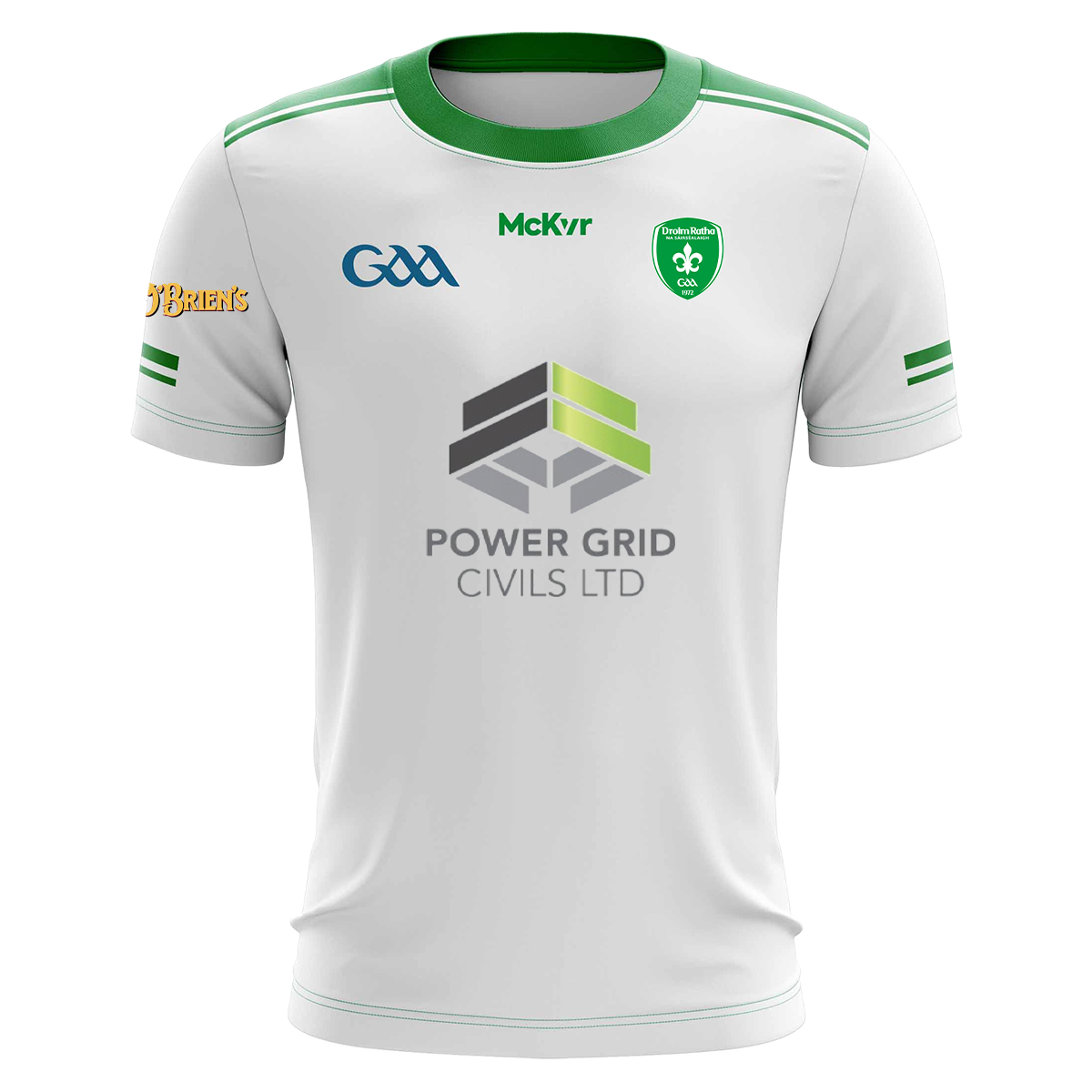 Mc Keever Drumragh Sarsfields GAC Playing Jersey - Youth - White