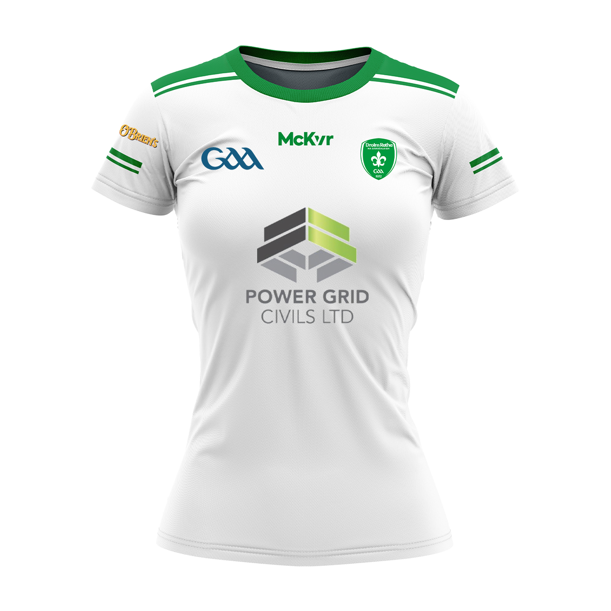 Mc Keever Drumragh Sarsfields GAC Playing Jersey - Womens - White