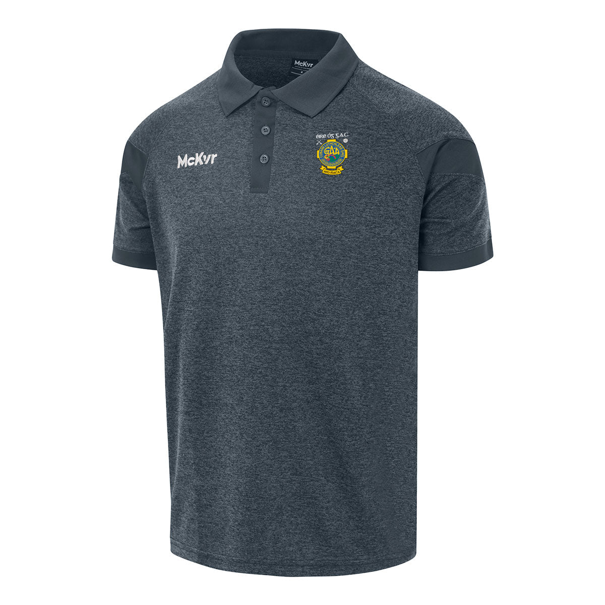 Mc Keever Eire Og GAC Craigavon Core 22 Polo Top - Adult - Charcoal