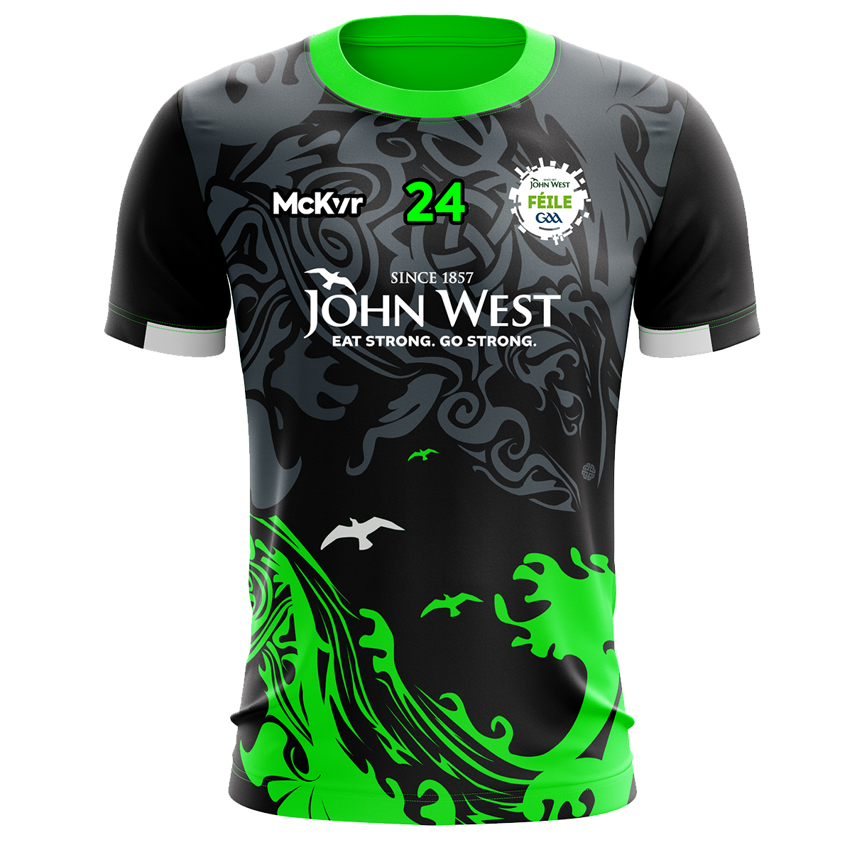 Mc Keever Feile 2024 Jersey - Adult - Black/Green