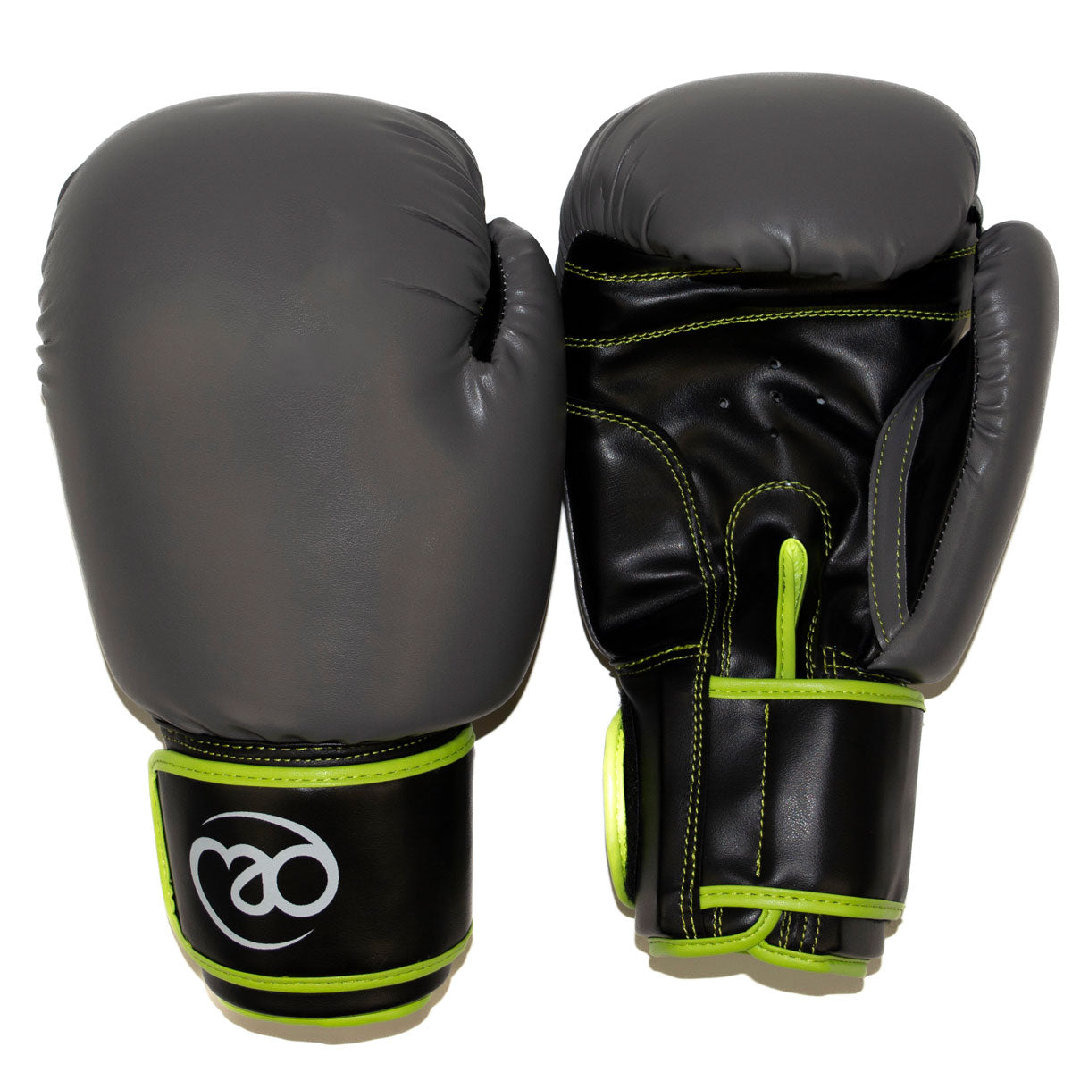Fitness Mad PVC Sparring Gloves - Green/Grey