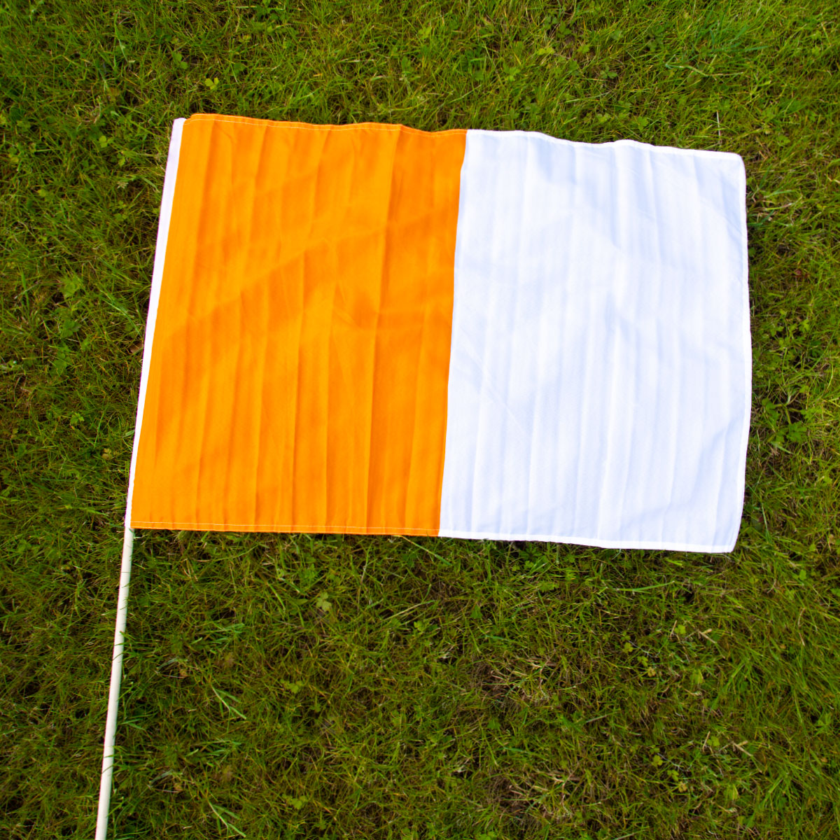 The GAA Store Orange/White Half and Half Flag