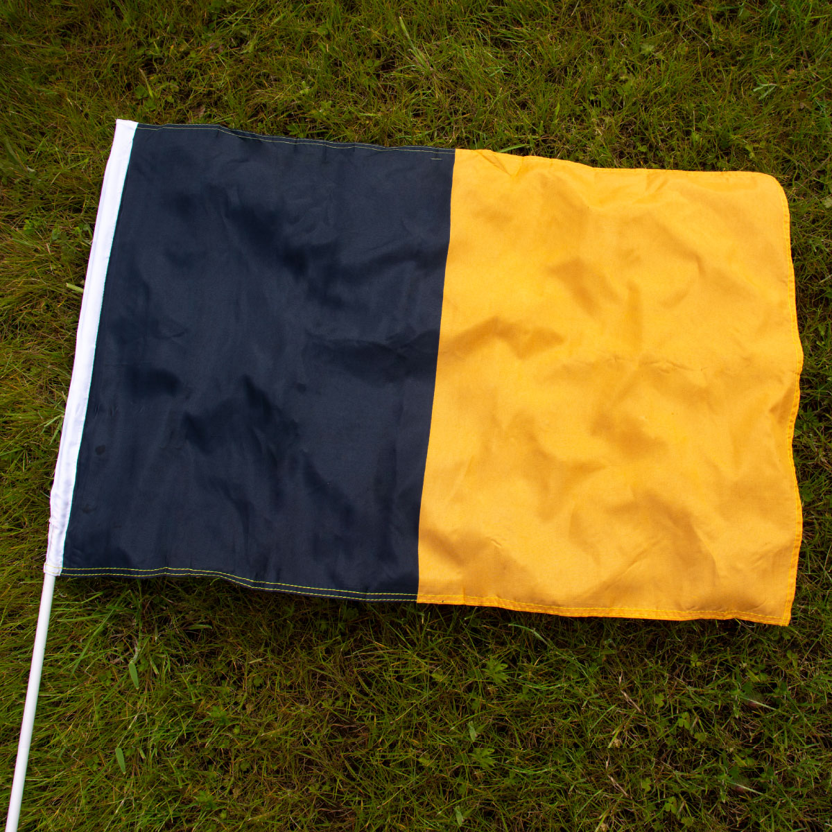 Mc Keever Sports Black/Amber Half and Half Flag