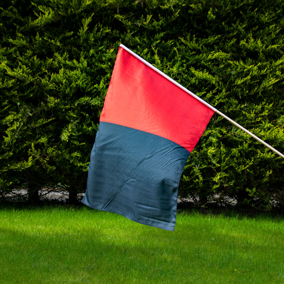 Mc Keever Sports Red/Black Half and Half Flag