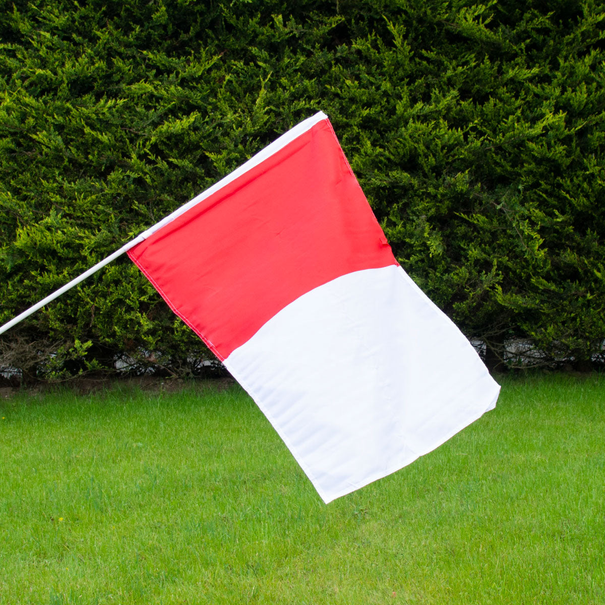 Mc Keever Sports Red/White Half and Half Flag