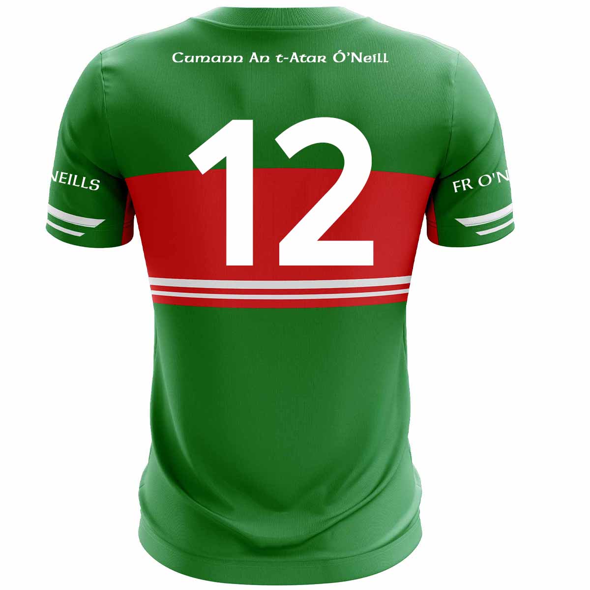 Mc Keever Fr O'Neills GAA Numbered Home Jersey - Youth - Green/Red