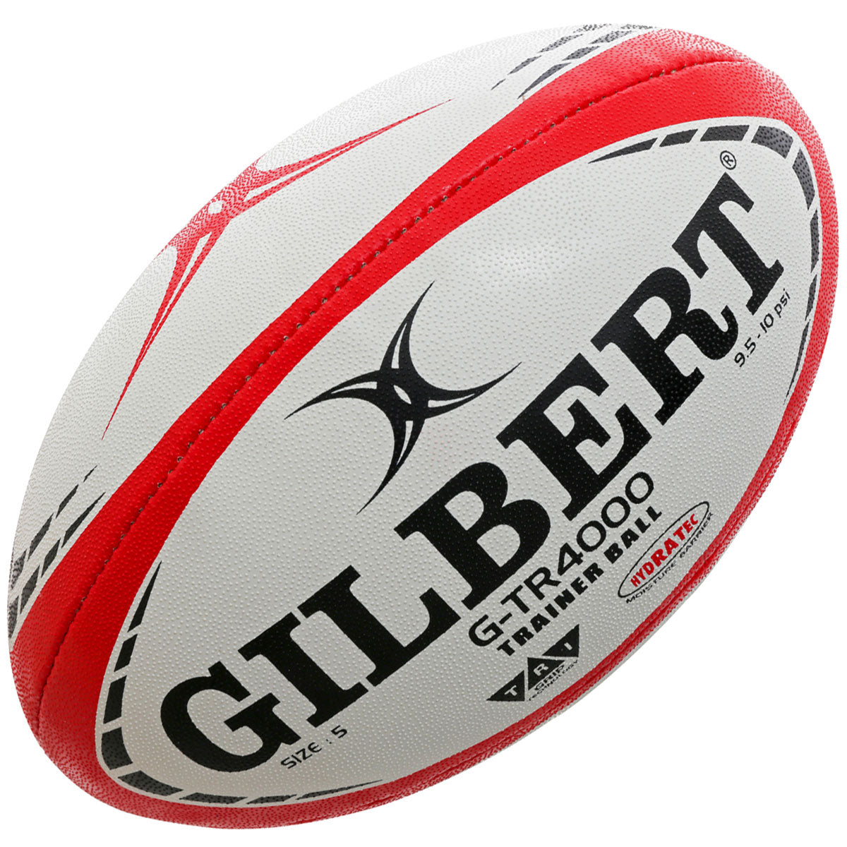 Gilbert G-TR4000 Training Rugby Ball - White/Red