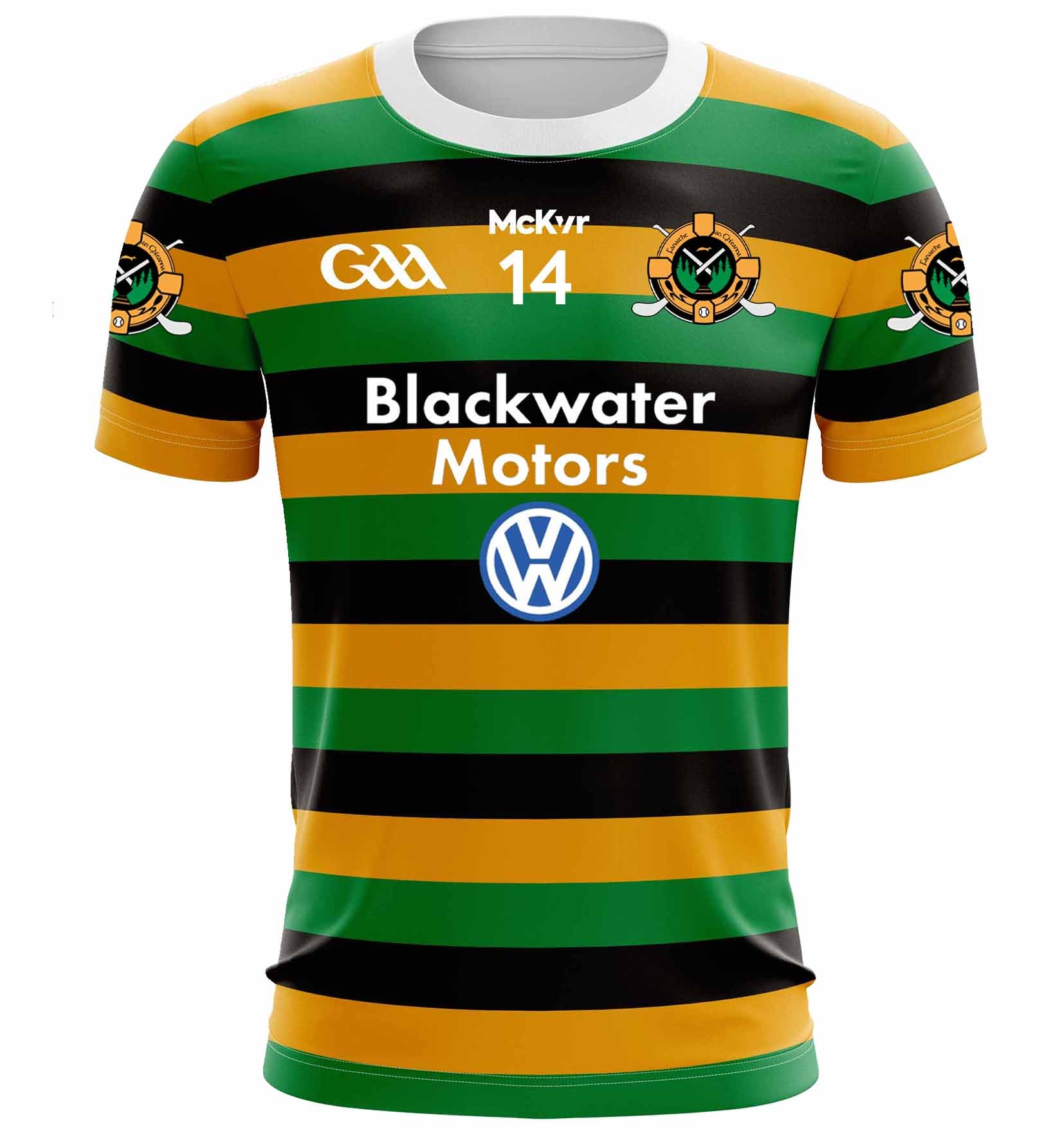 Mc Keever Glen Rovers Hurling Cork Numbered Home Jersey - Adult - Green