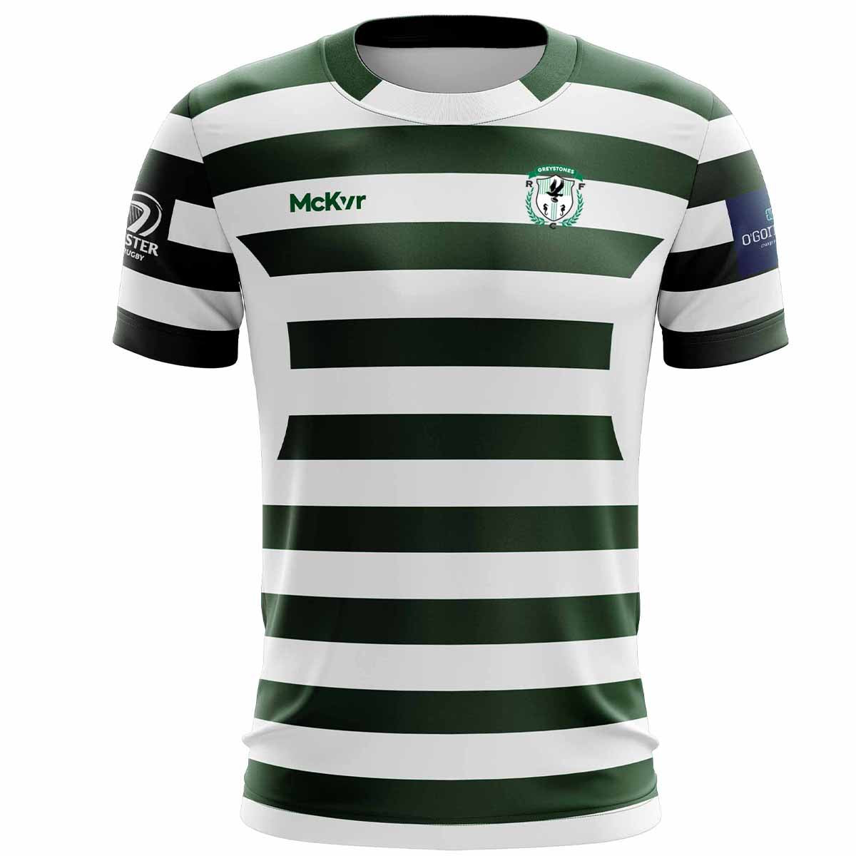 Mc Keever Greystones RFC Playing Jersey - Youth - Green/White
