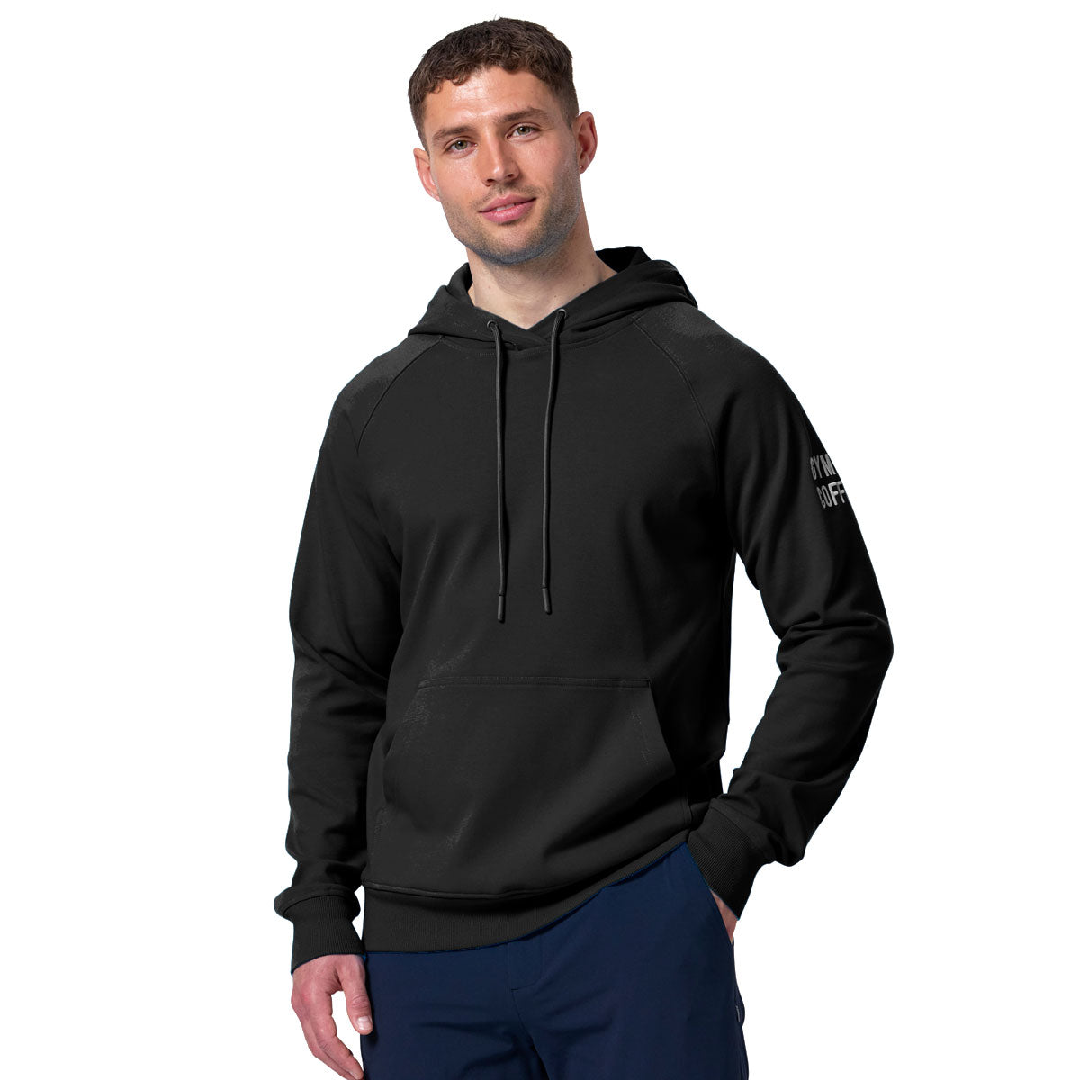 Gym+Coffee Chill Hoodie - Mens - Black