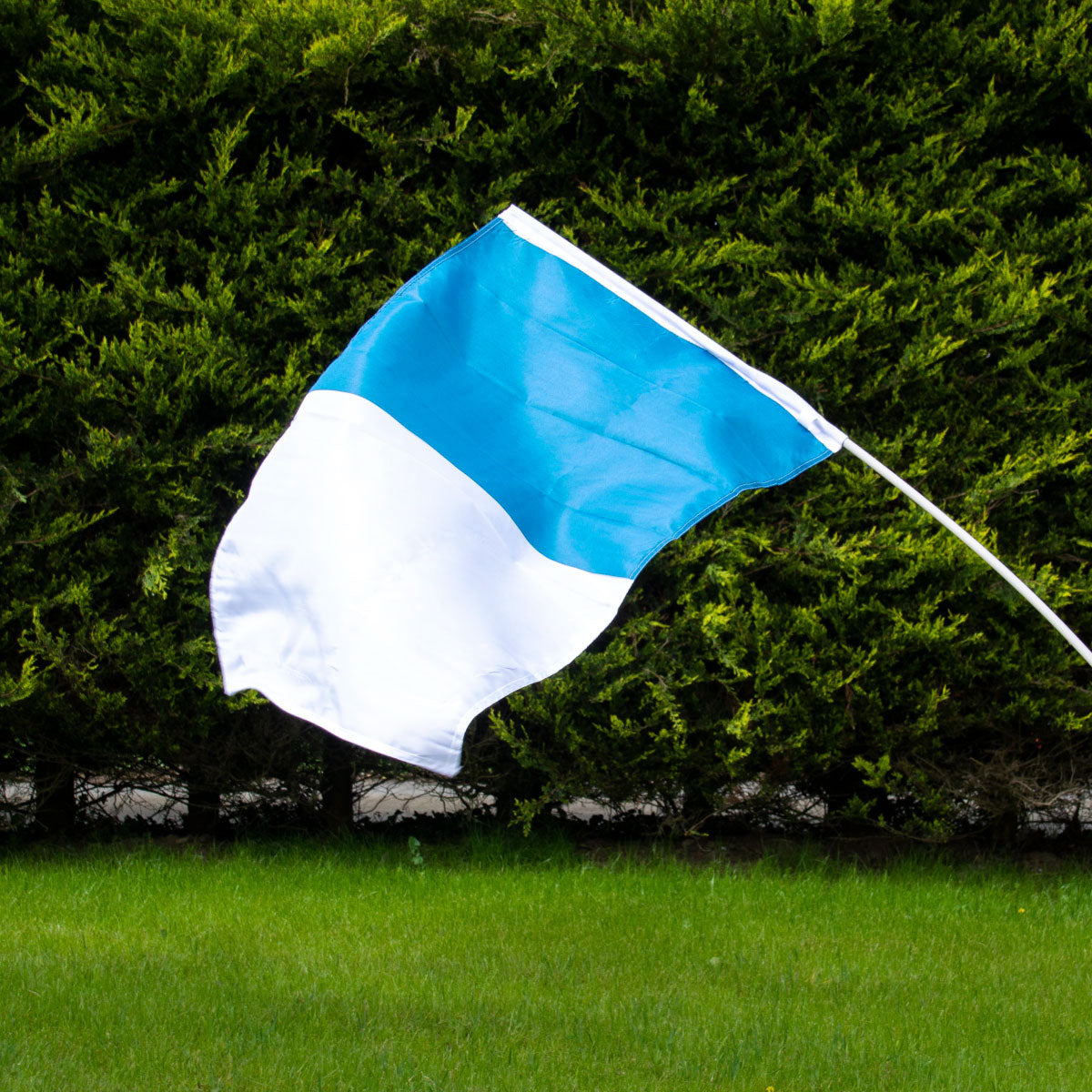 The GAA Store Sky Blue/White Half and Half Flag