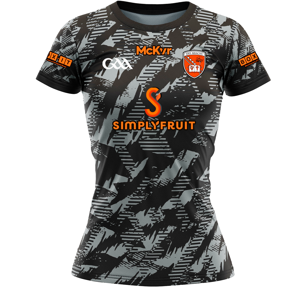 Mc Keever Armagh GAA Boost Training Jersey - Womens - Grey/Black